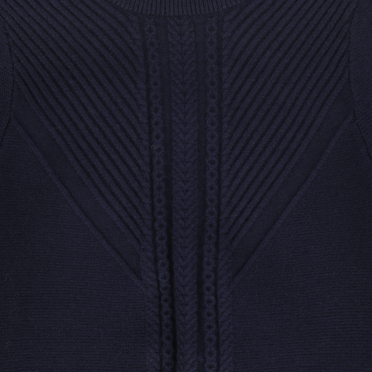Bamboo Navy Braided Sweater