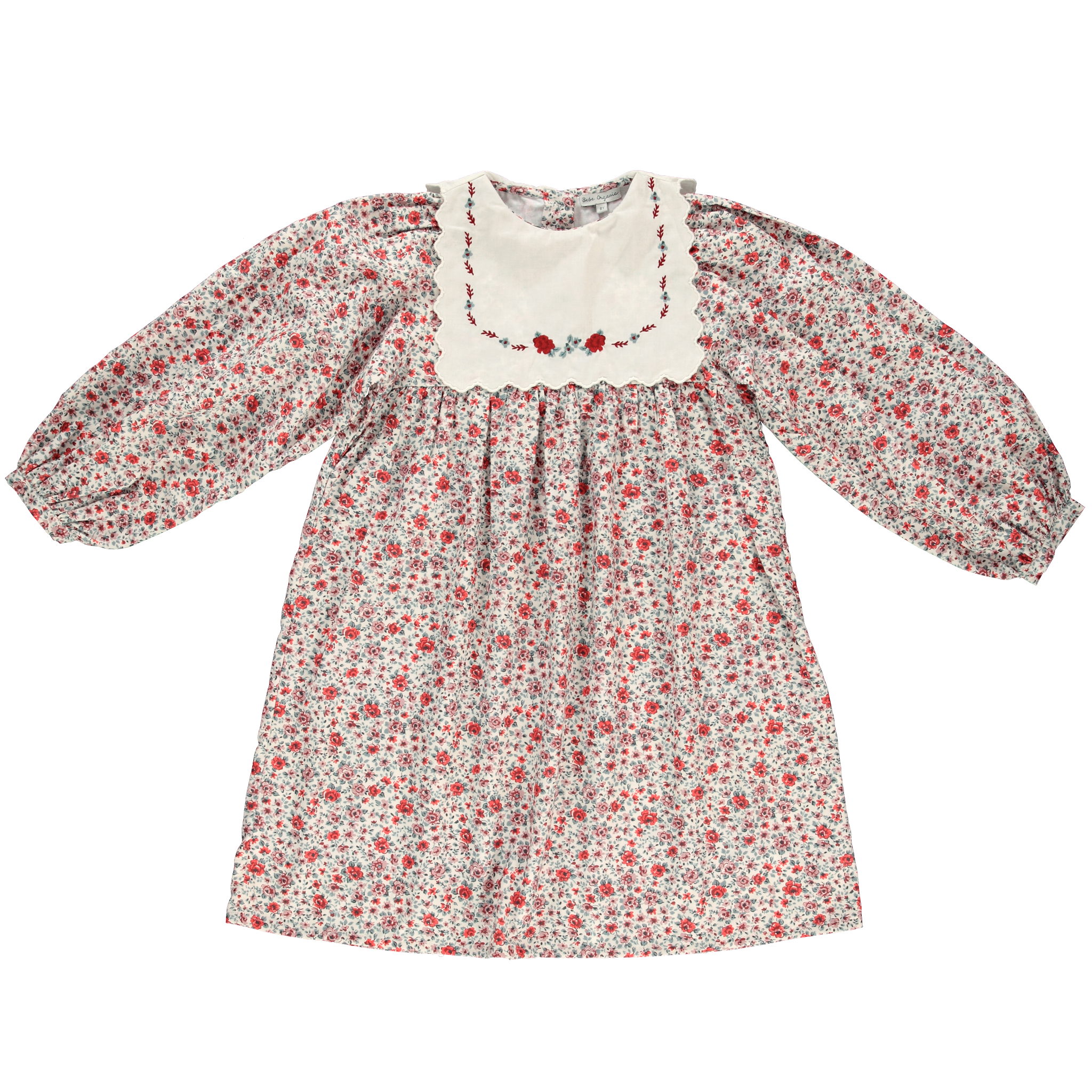 Bebe Organic Clementine Dress Sweet Roses