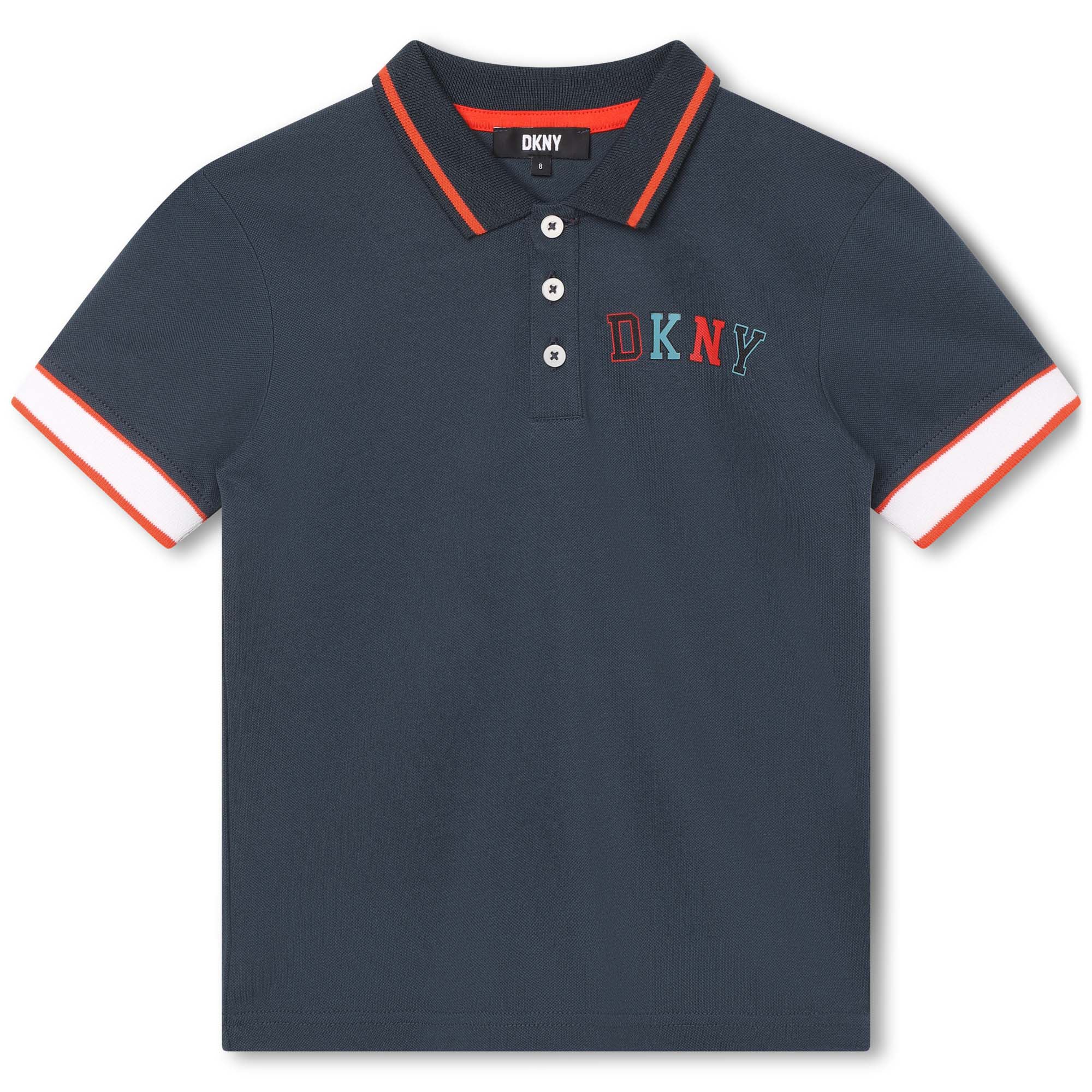DKNY Navy Logo Short Sleeve Polo