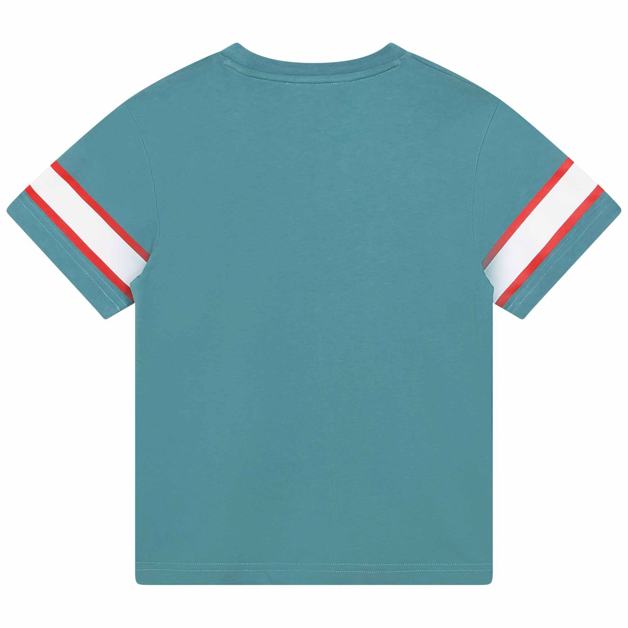 DKNY Turquoise Logo Short Sleeve Tee Shirt