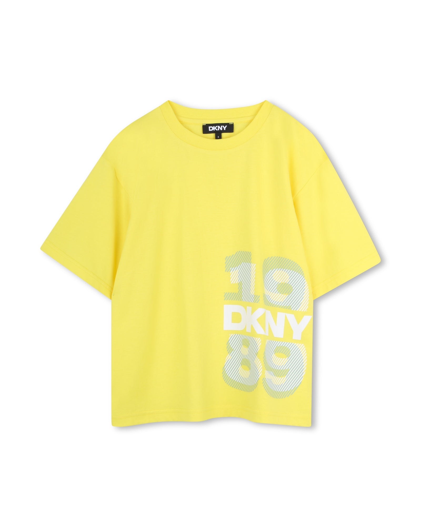 DKNY Yellow Short Sleeve T-Shirt in Jersey – Once Child and Teen