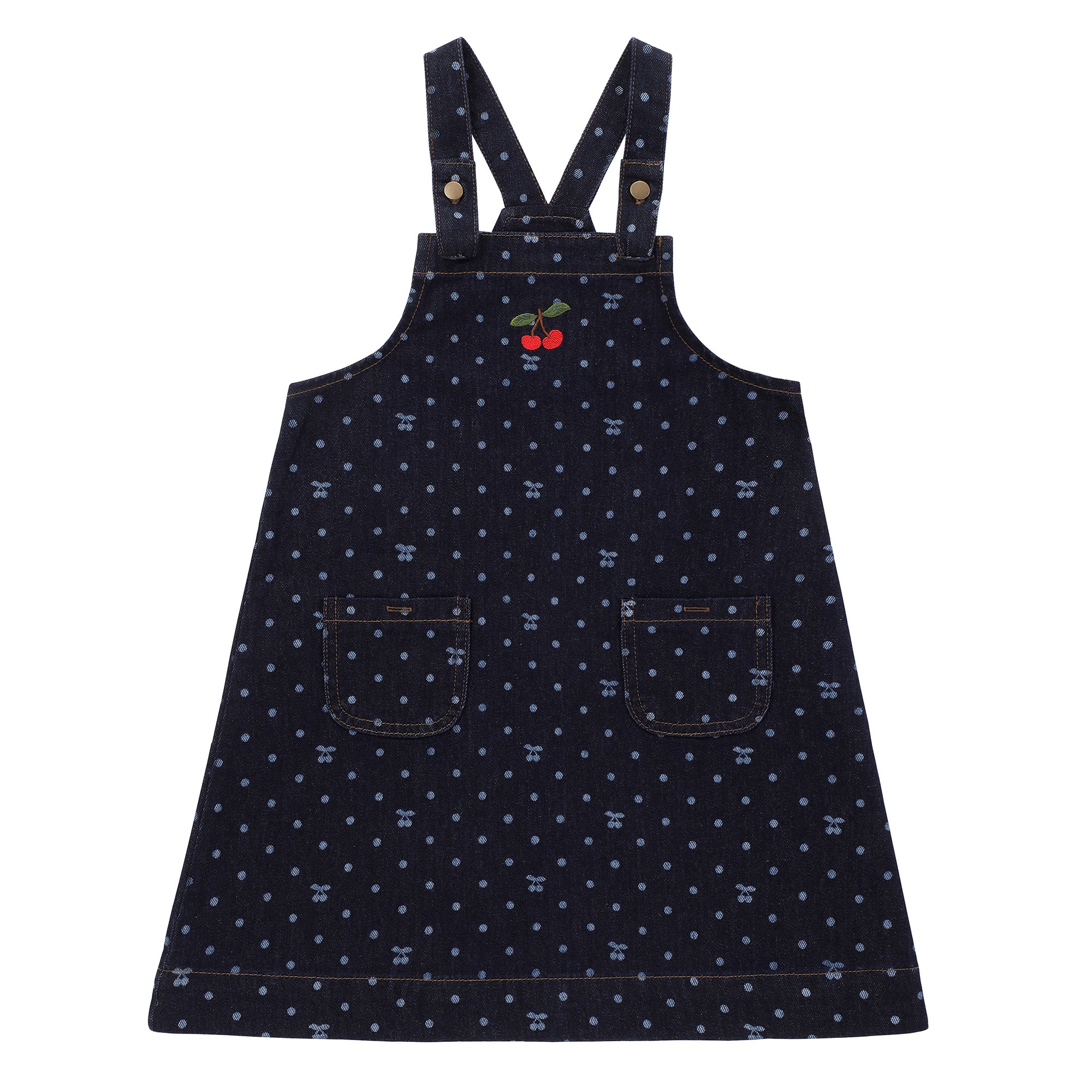 Girls Denim Cherry Jumper