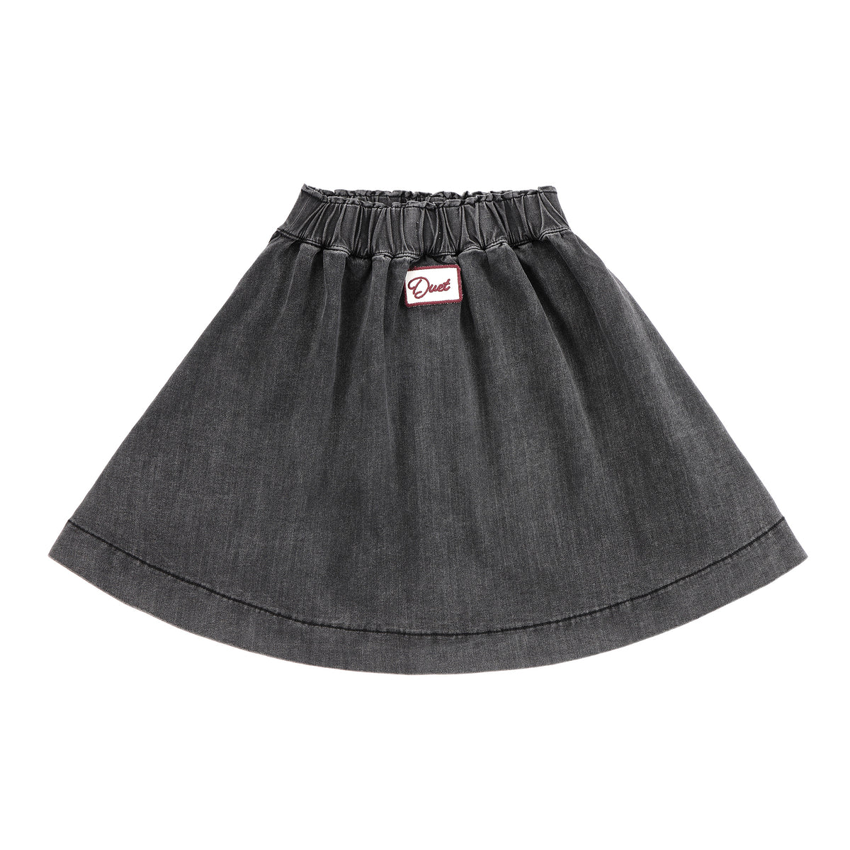 Duet Black Horse Soft Pleated Short Skirt