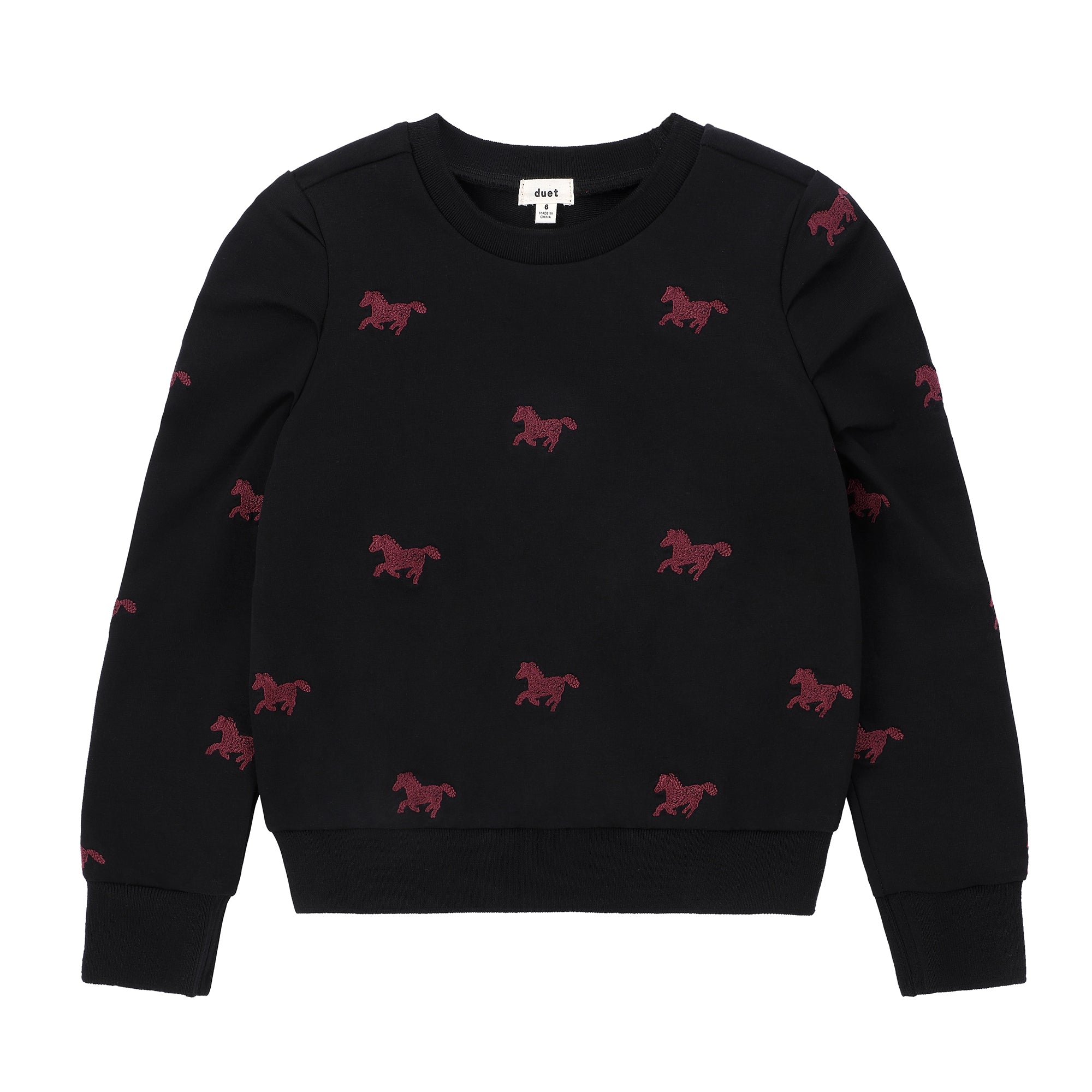 Duet Black Horse Sweatshirt