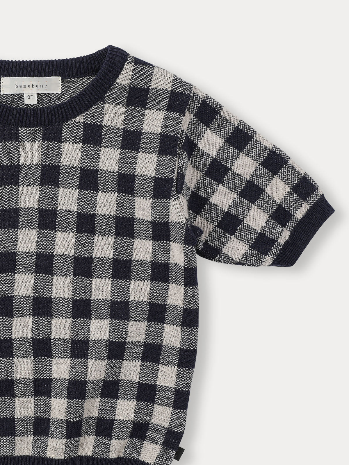 Bene Bene Bene Check Half Knit