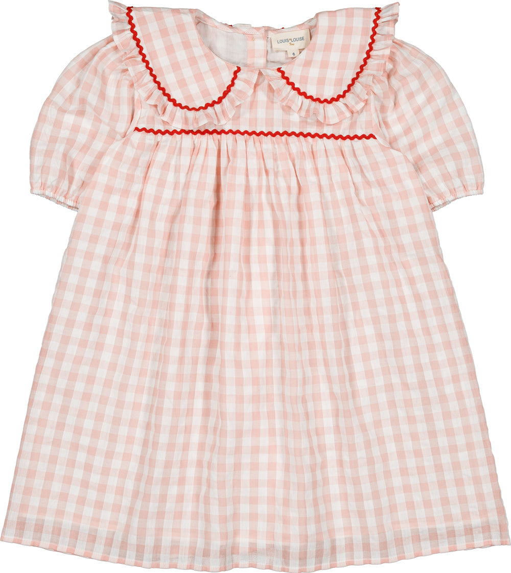 Louis Louise Pink Henrietta Dress