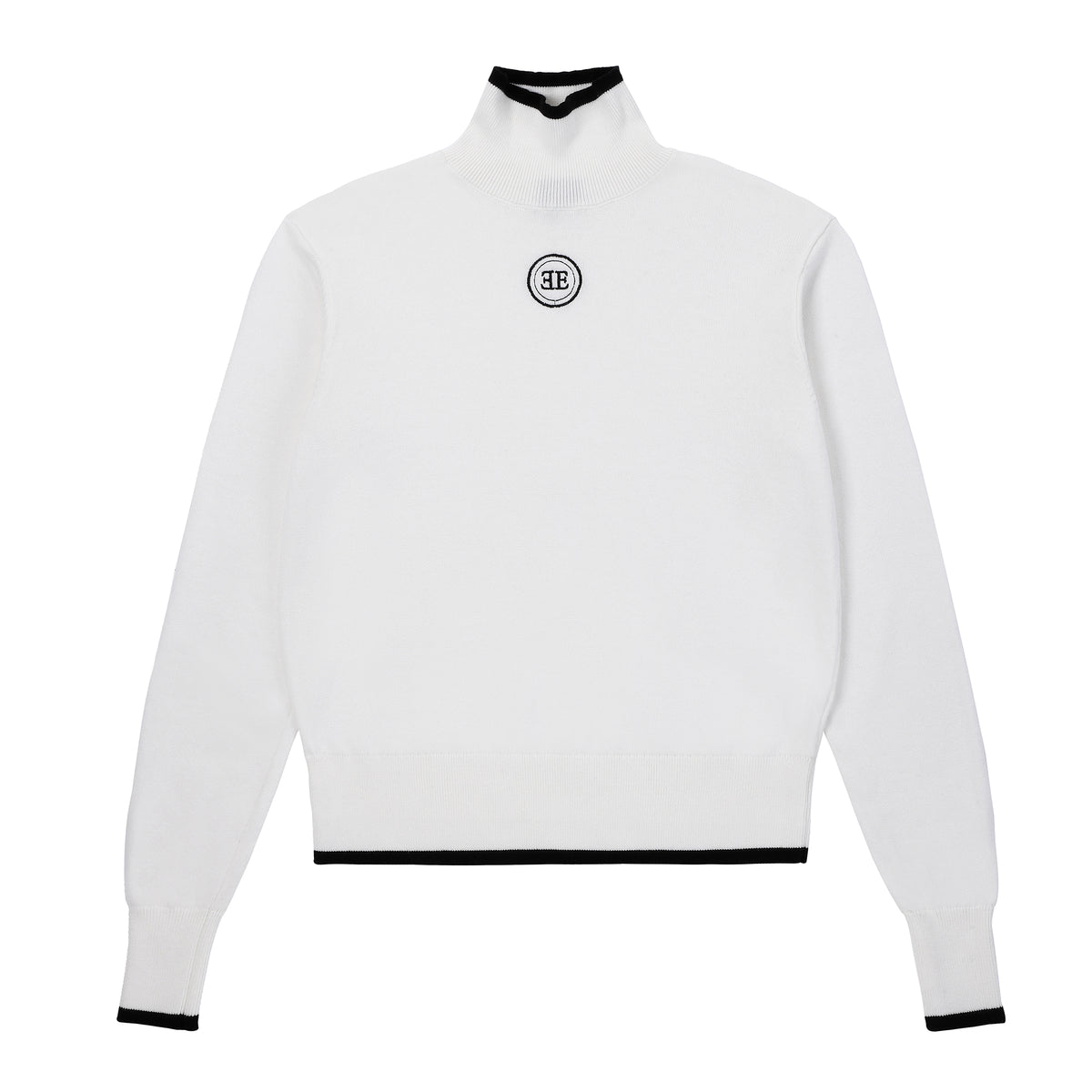 Eleve Teens Ivory Knit MockNeck