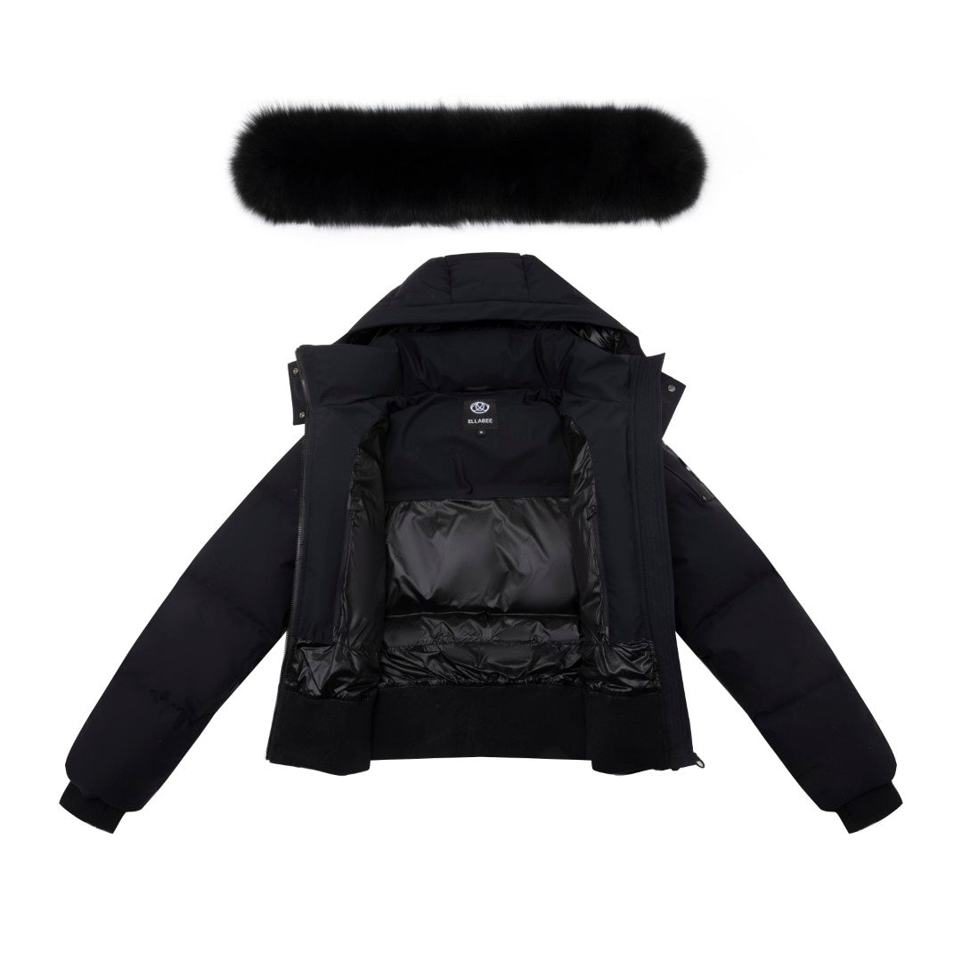 Ellabee Black Valentine Premium Down Bomber
