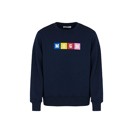 MSGM Blue Black Sweatshirt