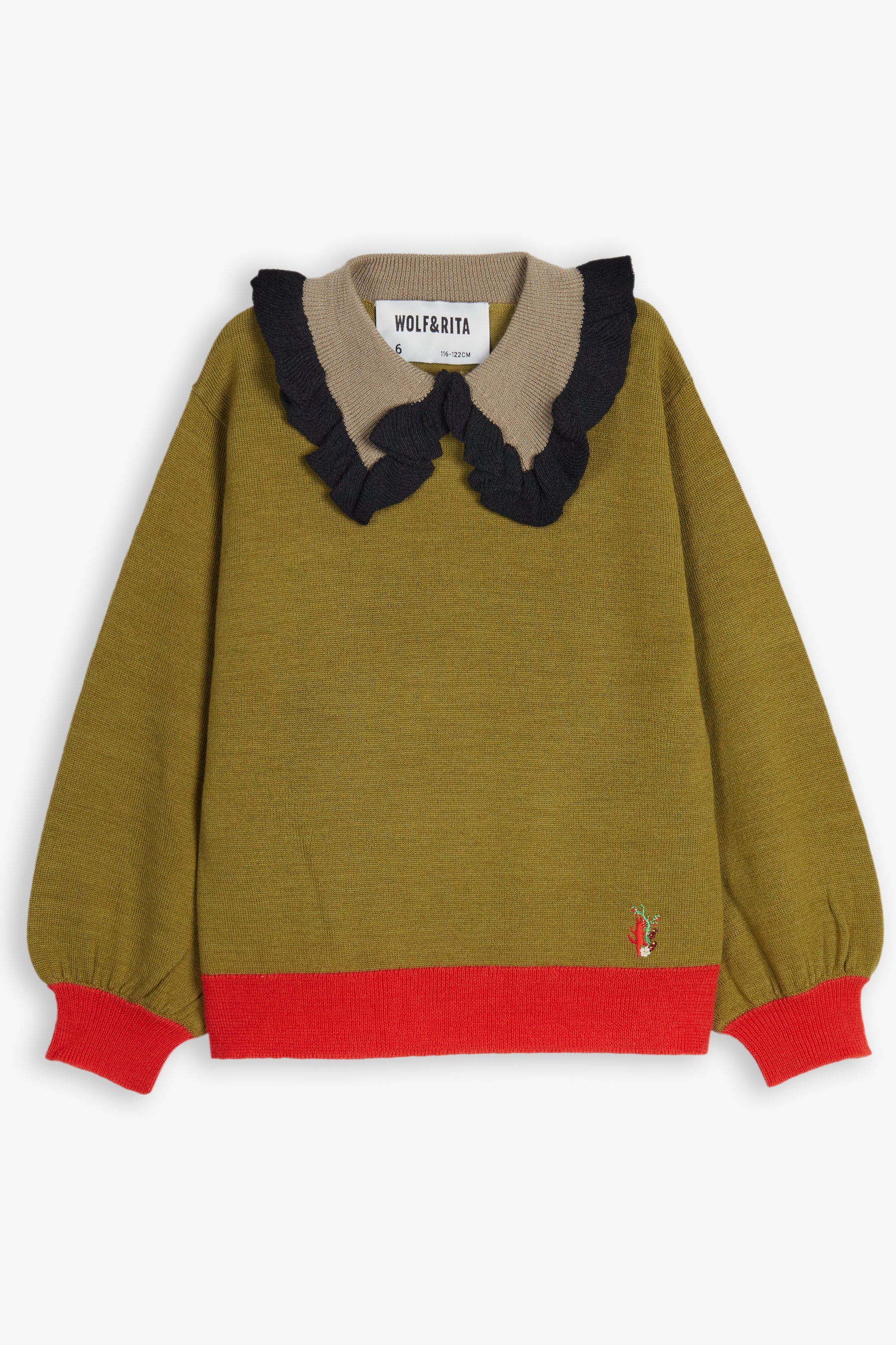 Wolf & Rita Florinda Olive Sweater
