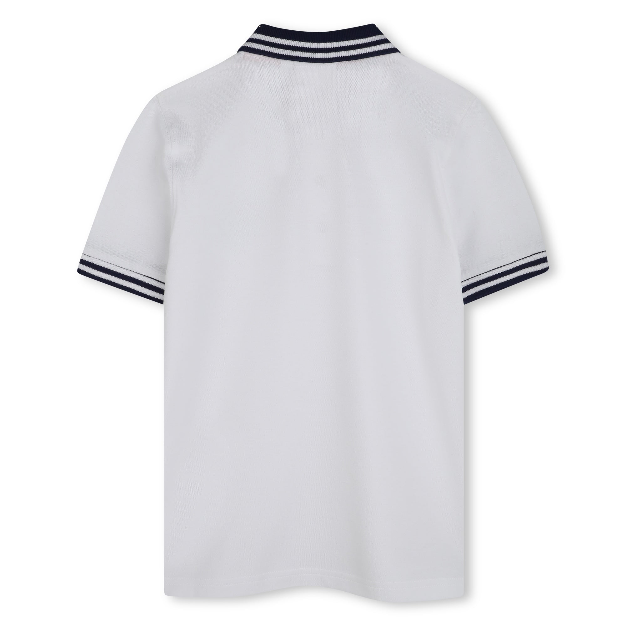 Hugo White Polo With Navy Logo