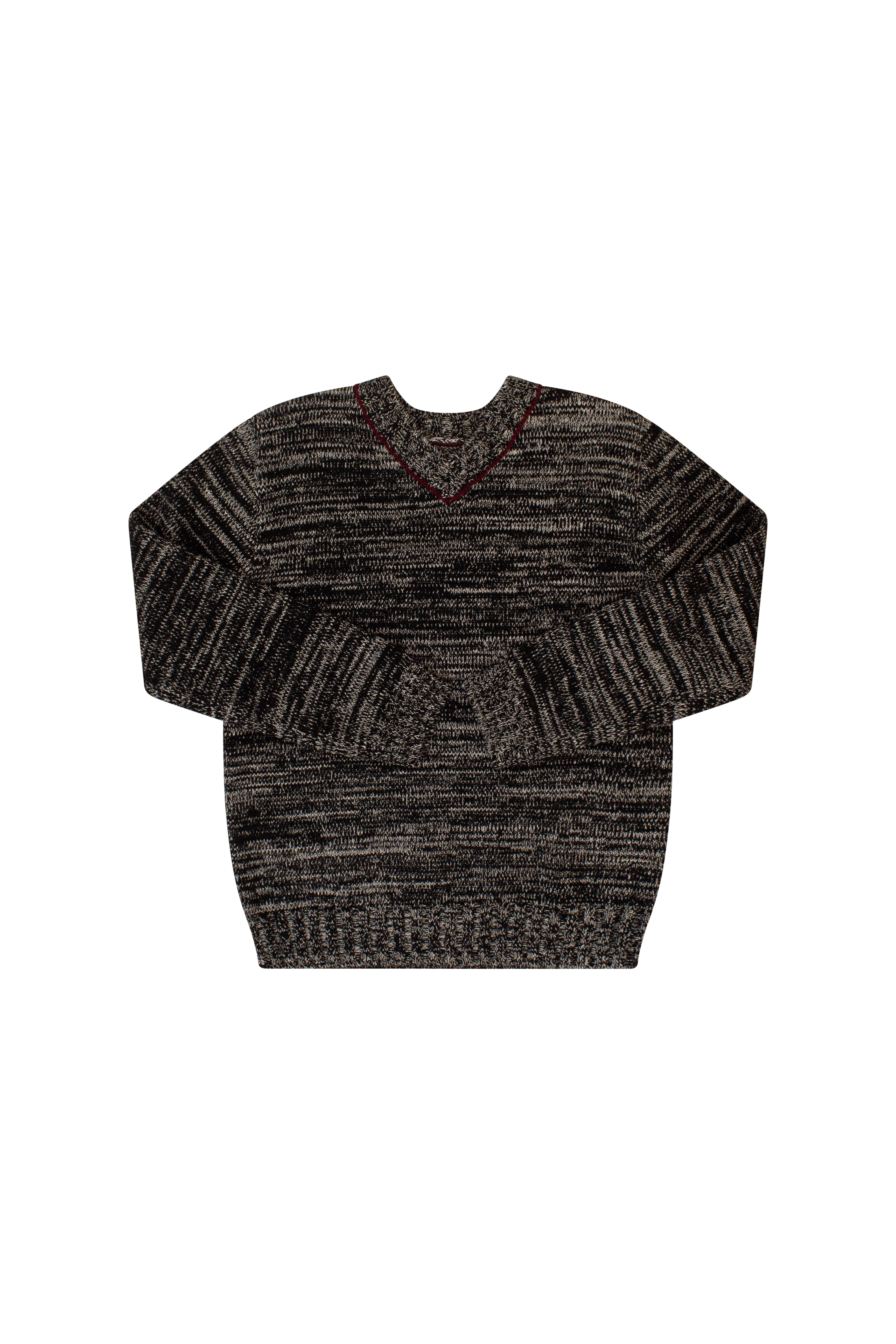 Kipp Maroon V Neck Sweater