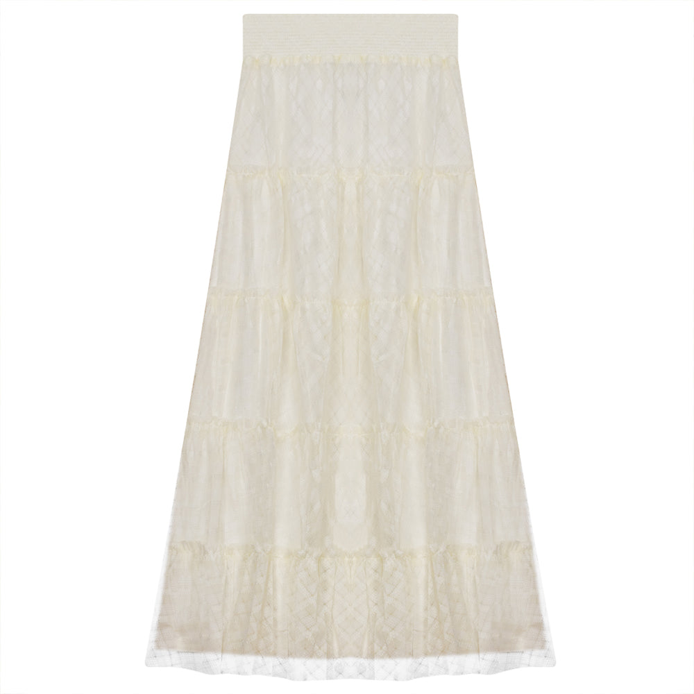 Gem Winter White Lace Set