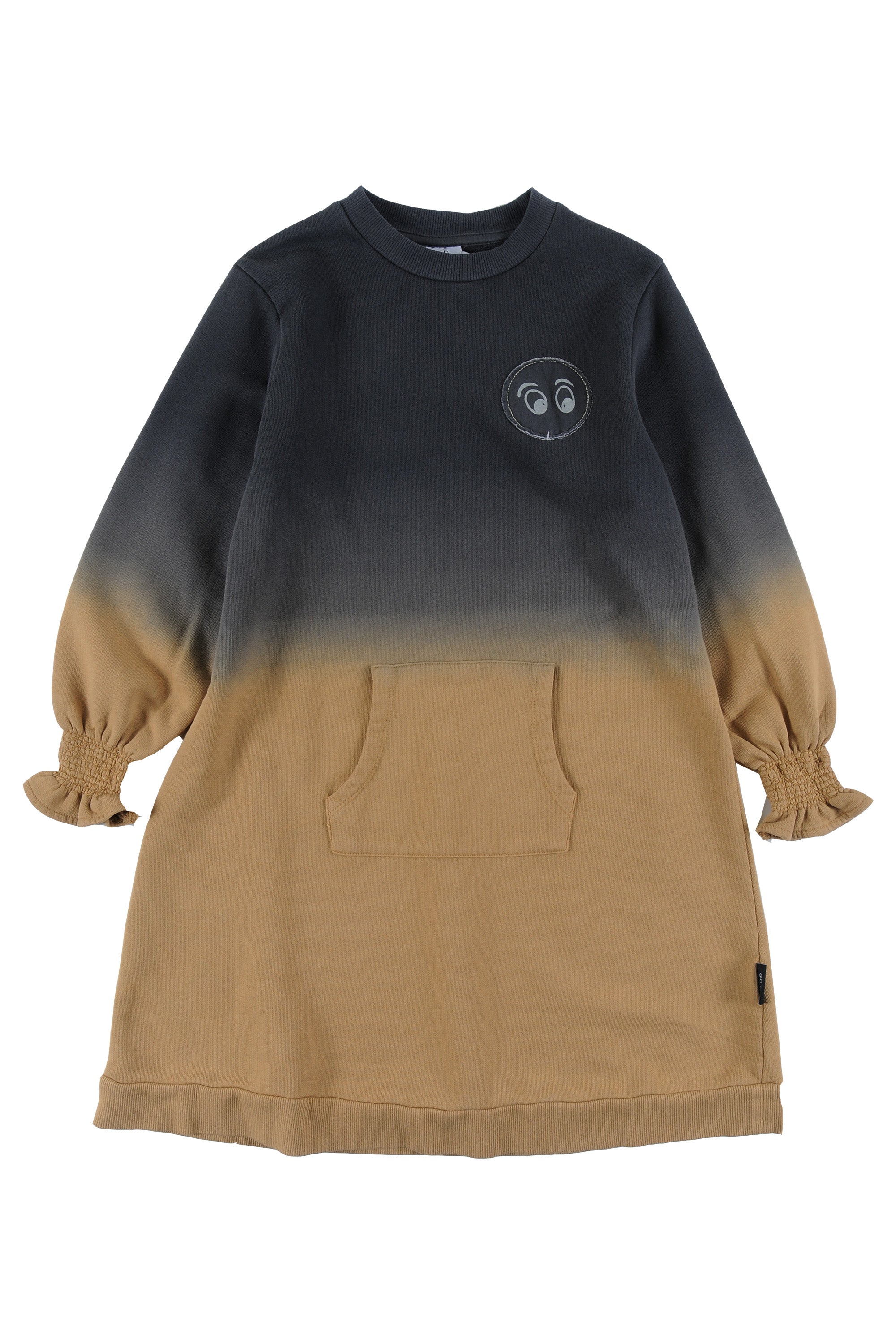 Loud Apparel Blue and Mustard Two Tone Ooh Dress