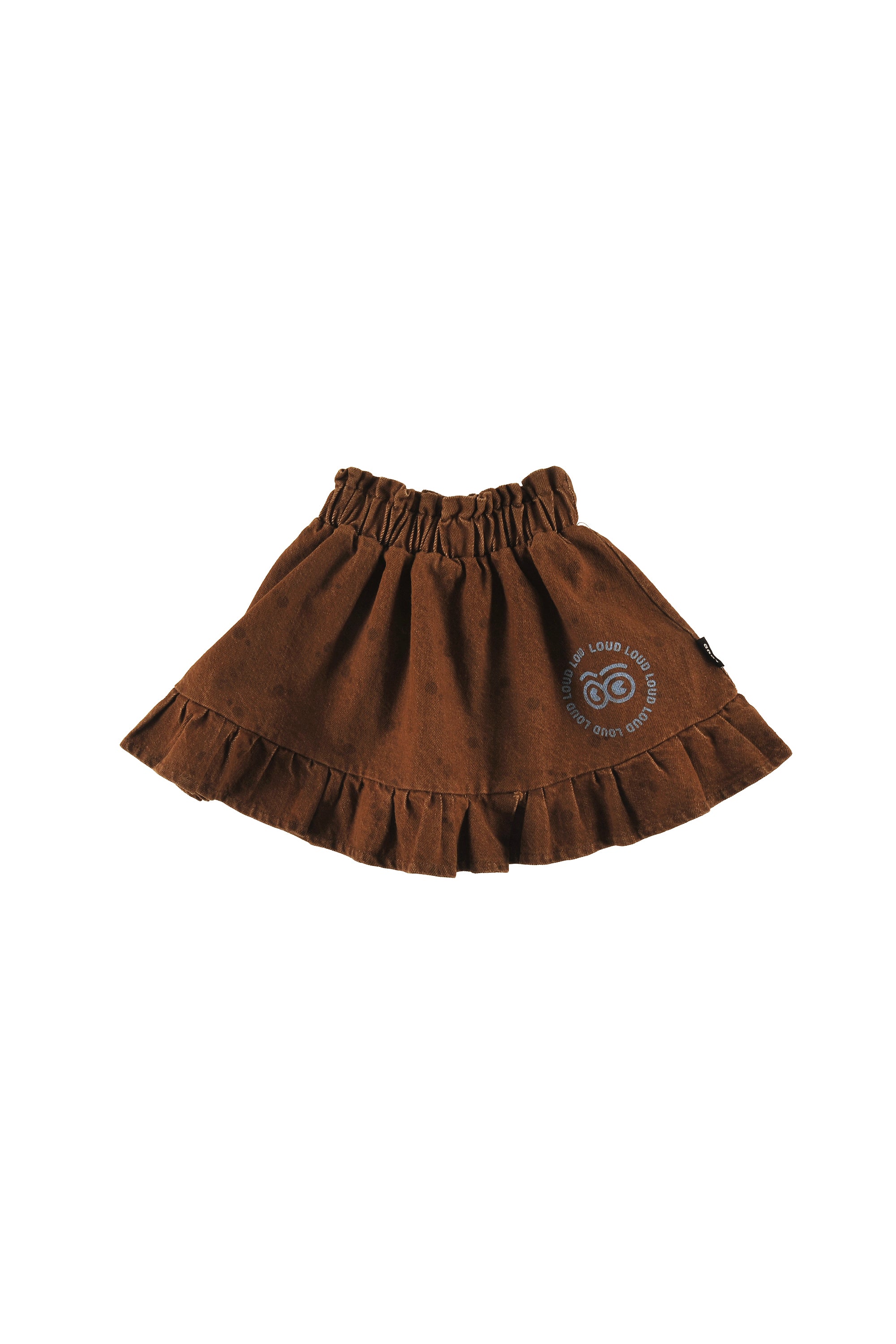 Loud Girls Alpine Choco Polkadot Mini Skirt