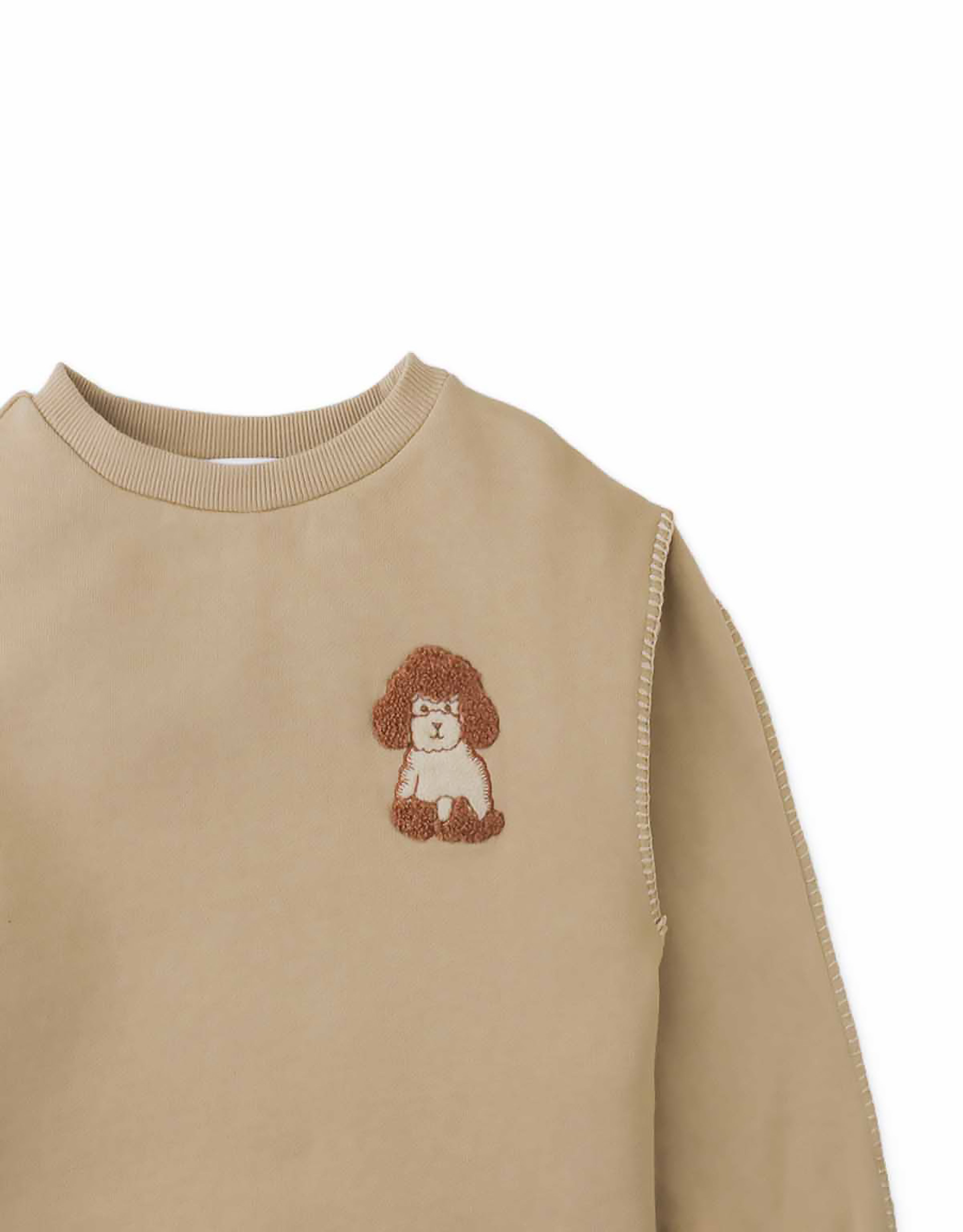 Gingersnaps Girls Beige Poodle Faustina Sweater