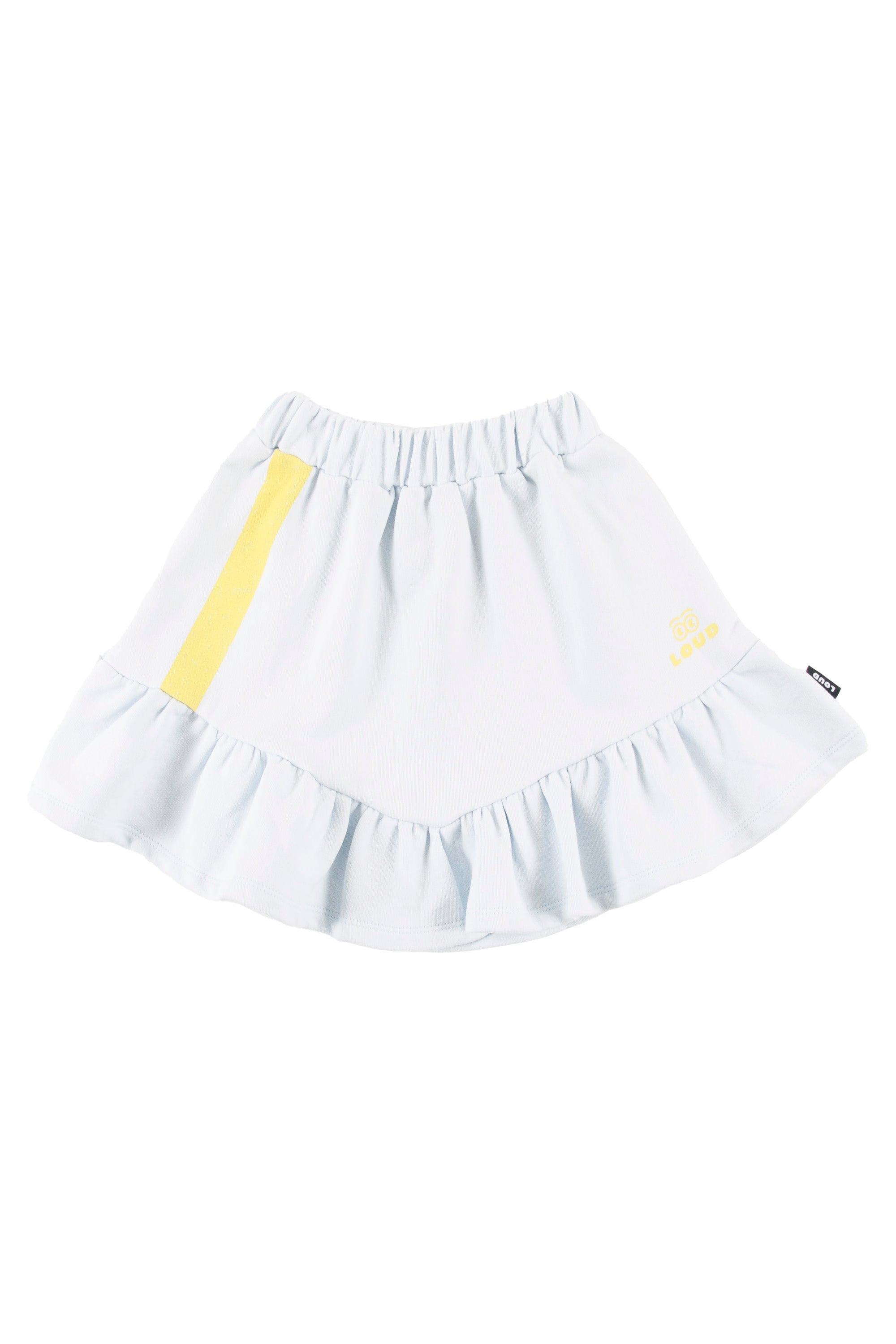 Loud Contrast Print Stripes Mini Skirt