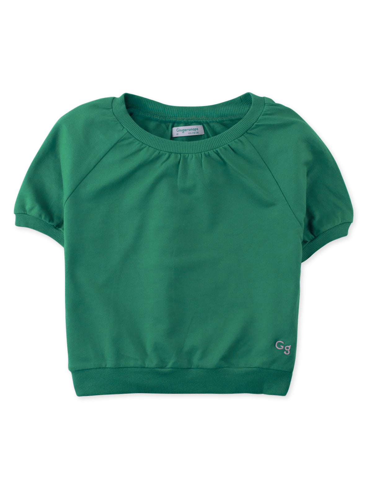 Gingersnaps Grace Ribbed Top with Embroidered Logo