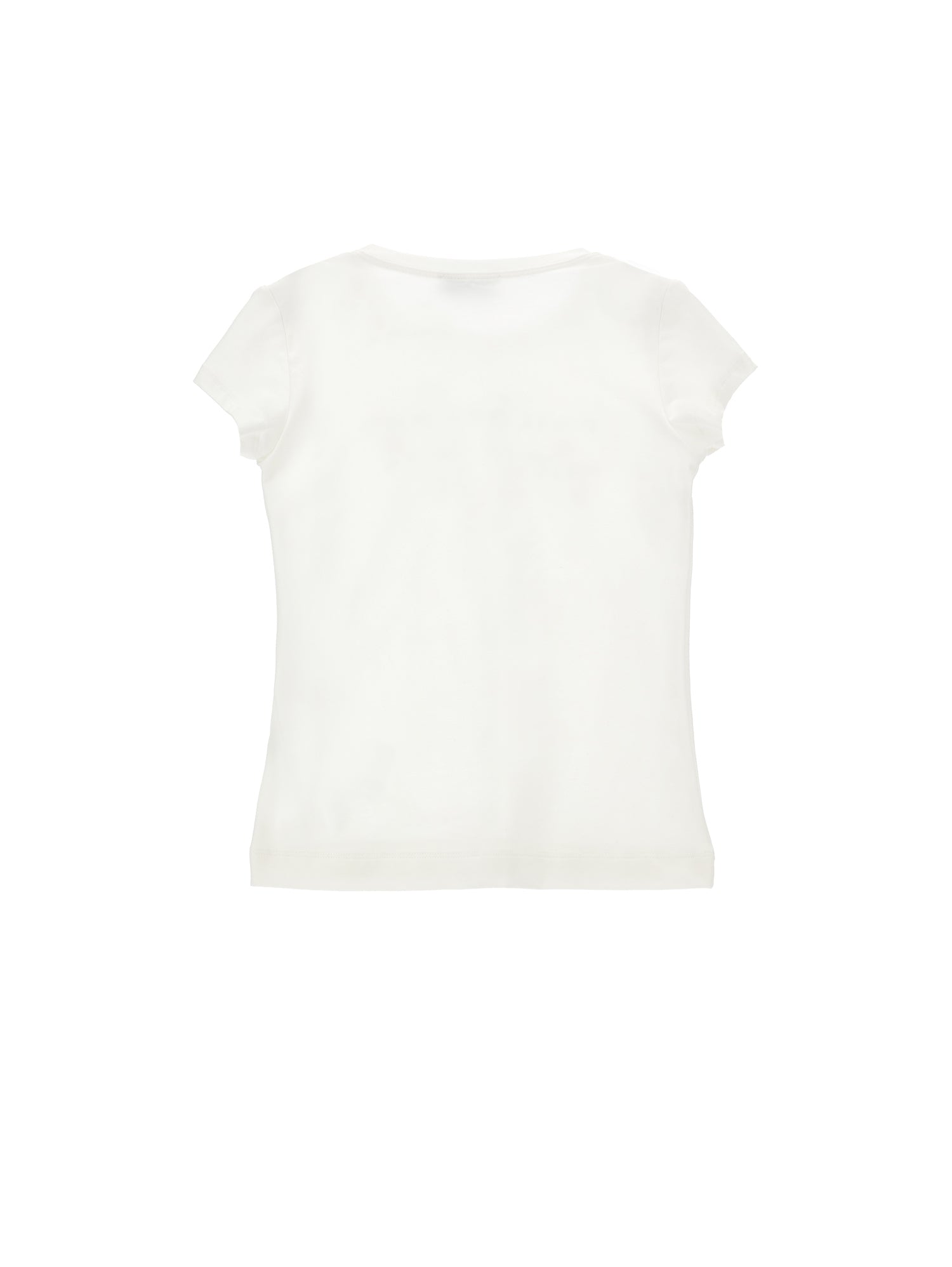 Philosophy White Jersey Logo Tee with Floral Print
