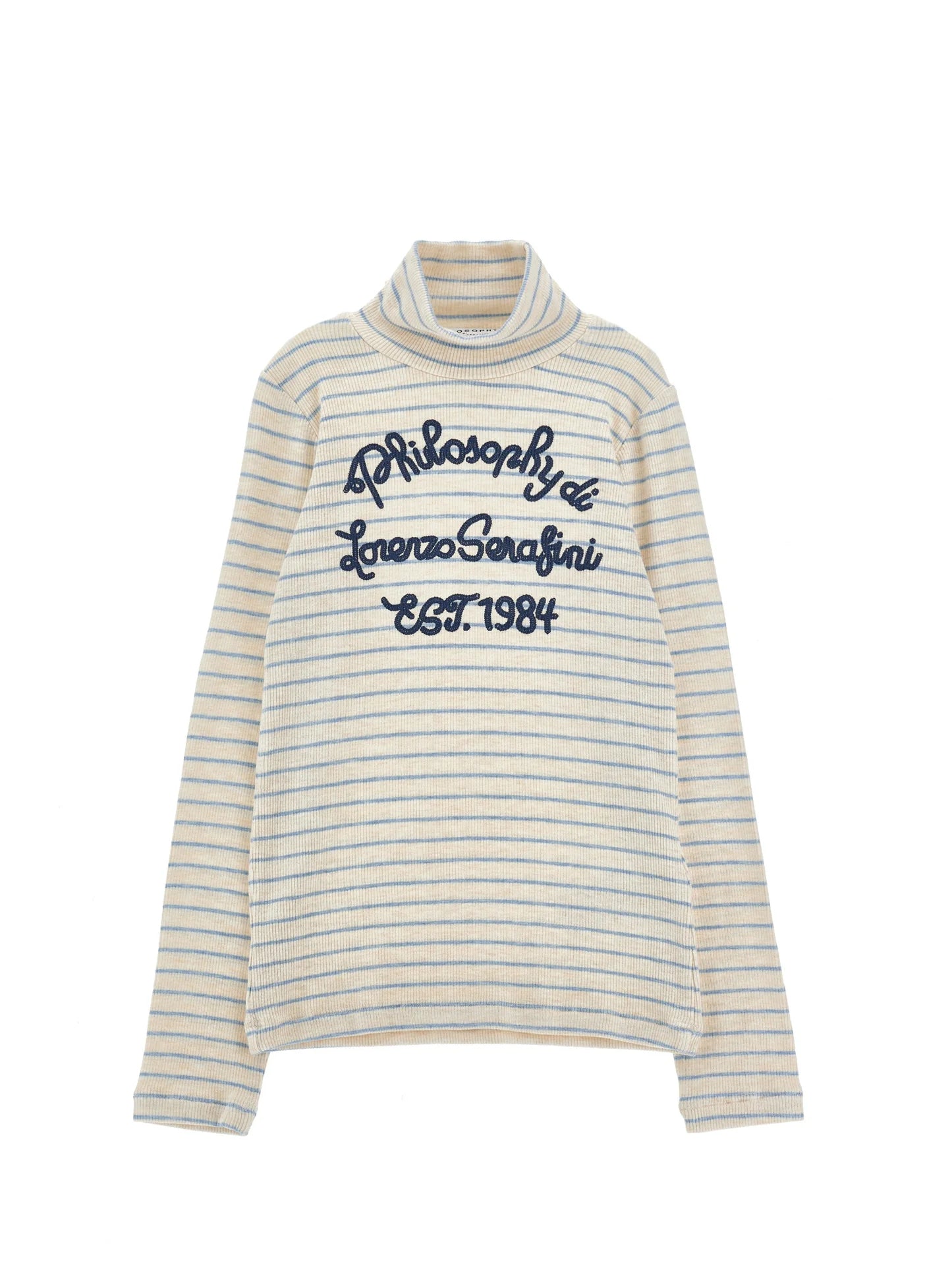 Philosophy Girls Burro+Nuvola Striped Turtleneck