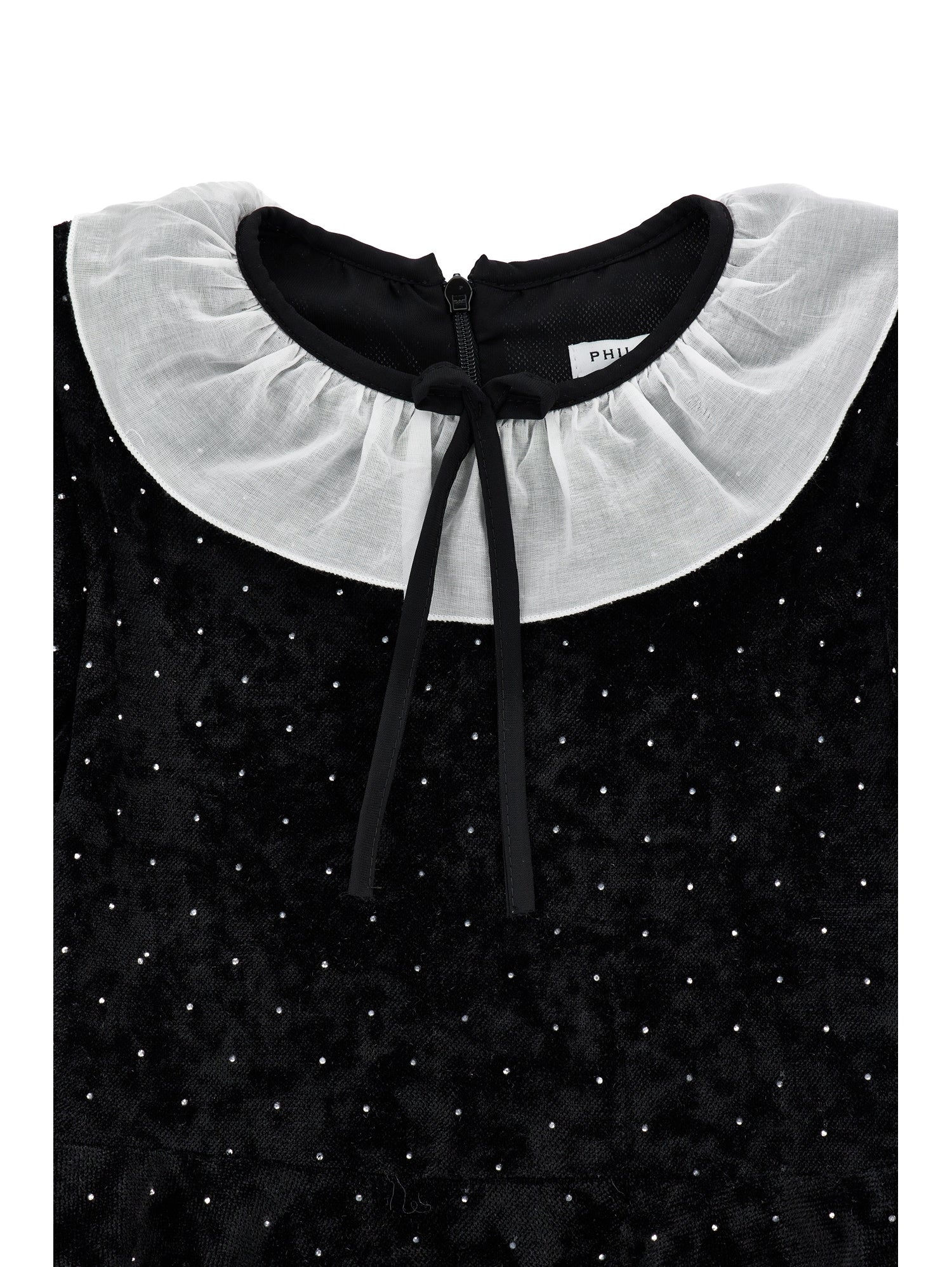 Philosophy Girls Black Velvet Dress