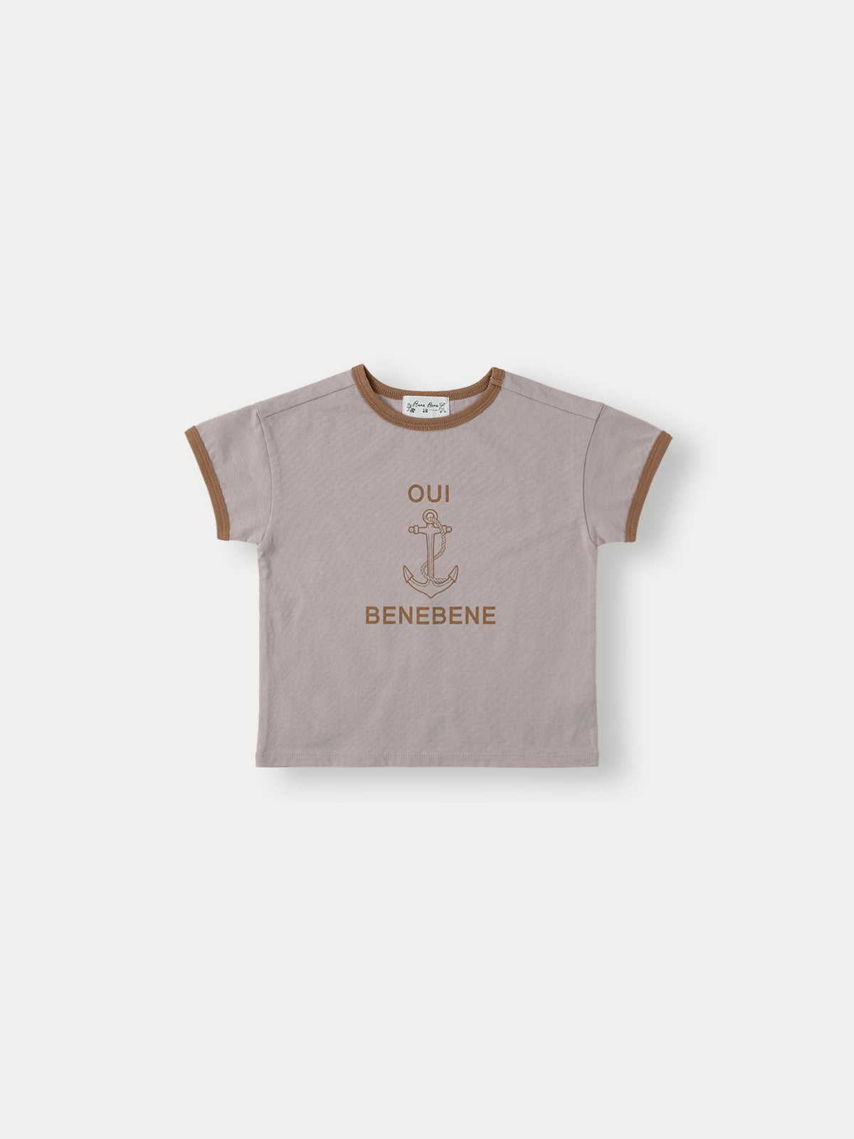 Bene Bene Lavender Marine Lining Half T-Shirt