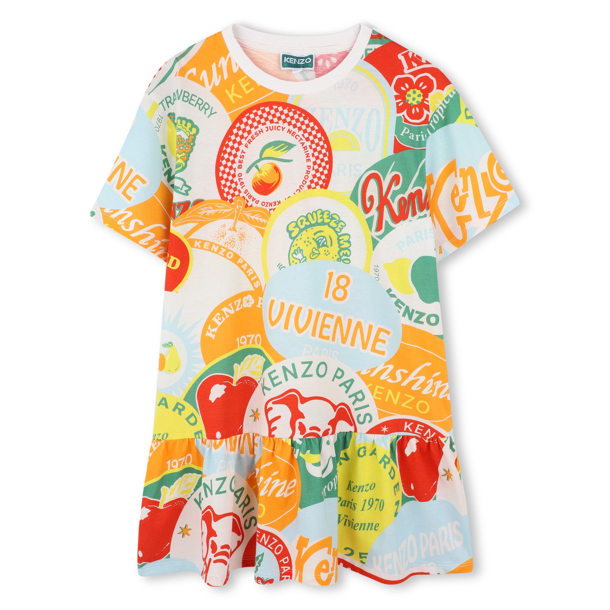Kenzo Allover Print Dress
