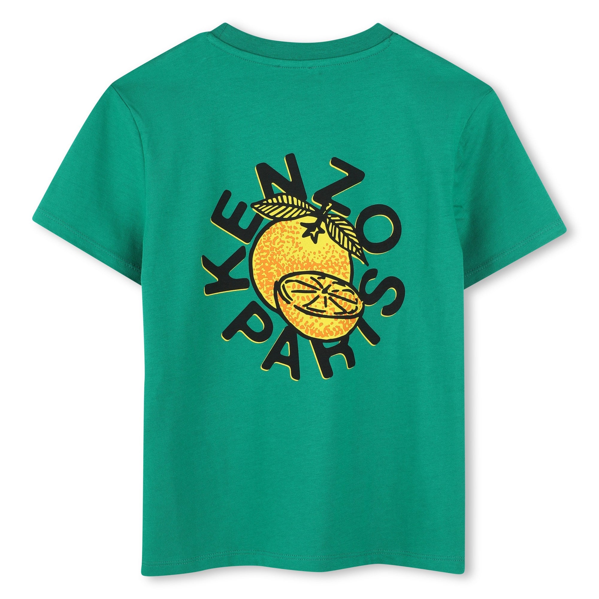 Kenzo Tee with Logo on Front & Fruit Logo on Back