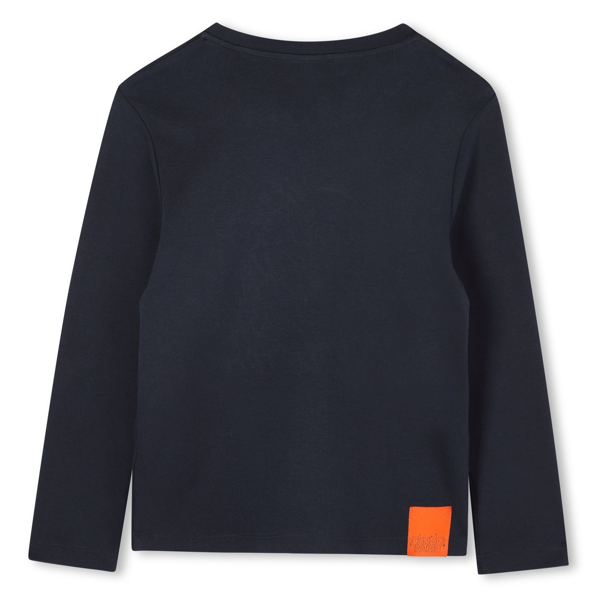 Kenzo Navy Long Sleeve Flower T-shirt