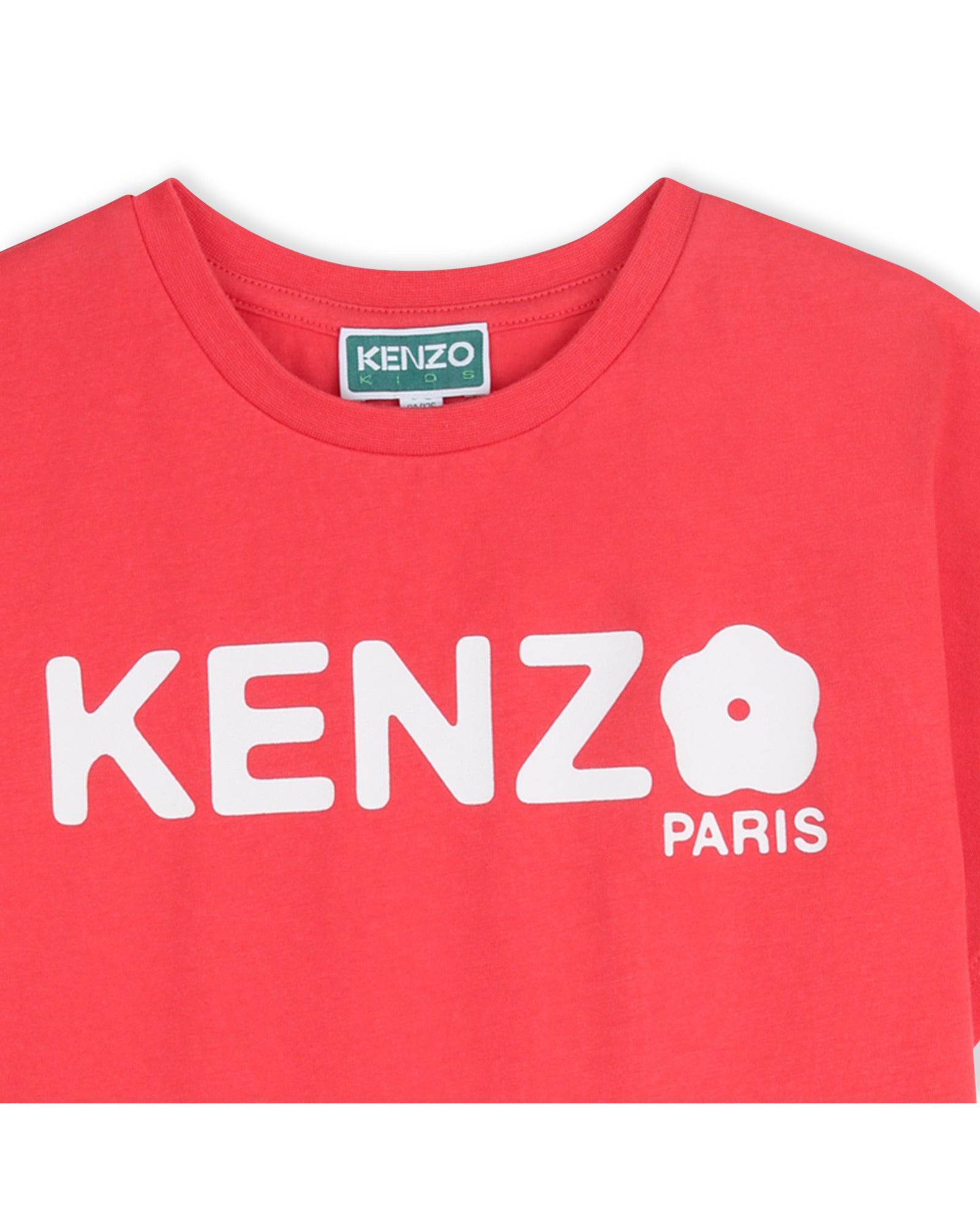 Kenzo Red Dress in Jersey 2 In 1 Effect