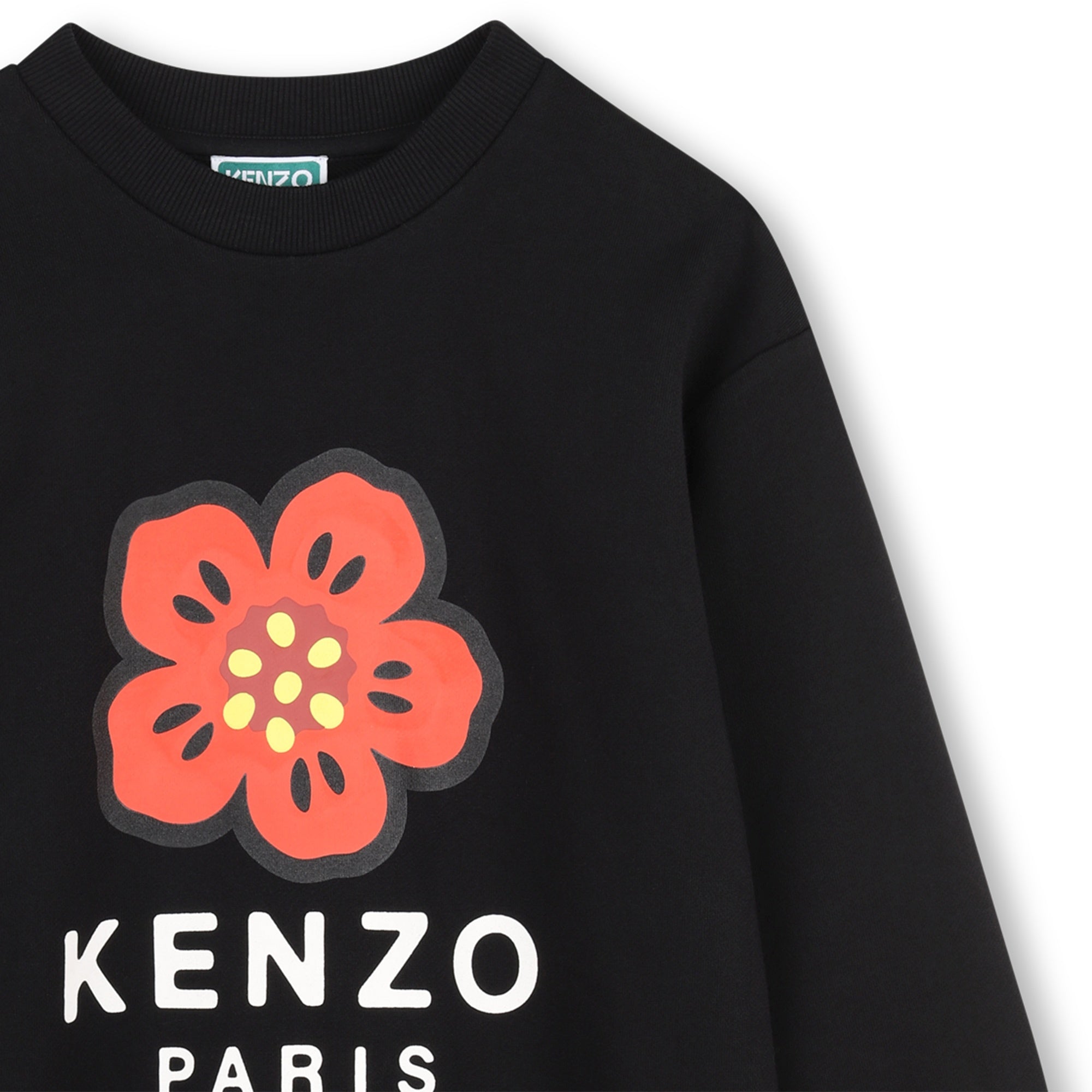 Kenzo Girls Black Sweatshirt Dress