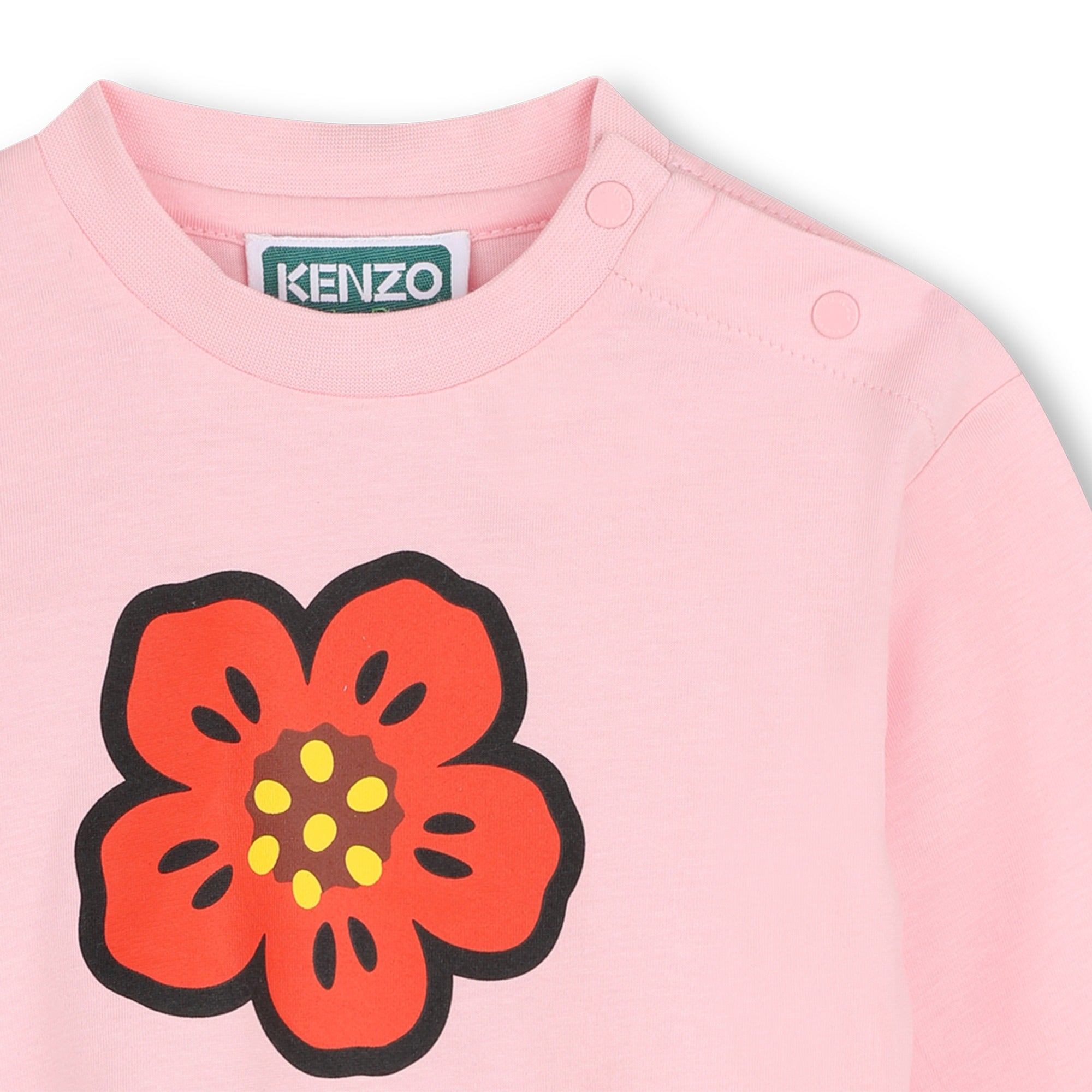 Kenzo Baby Pale Apricot Long Sleeve T-Shirt