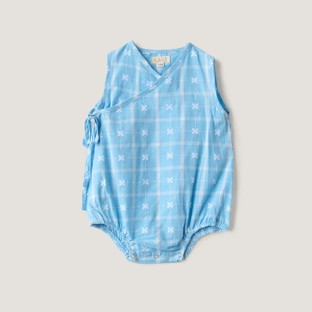 Lali Kids Vintage Blue Wrap Onesie