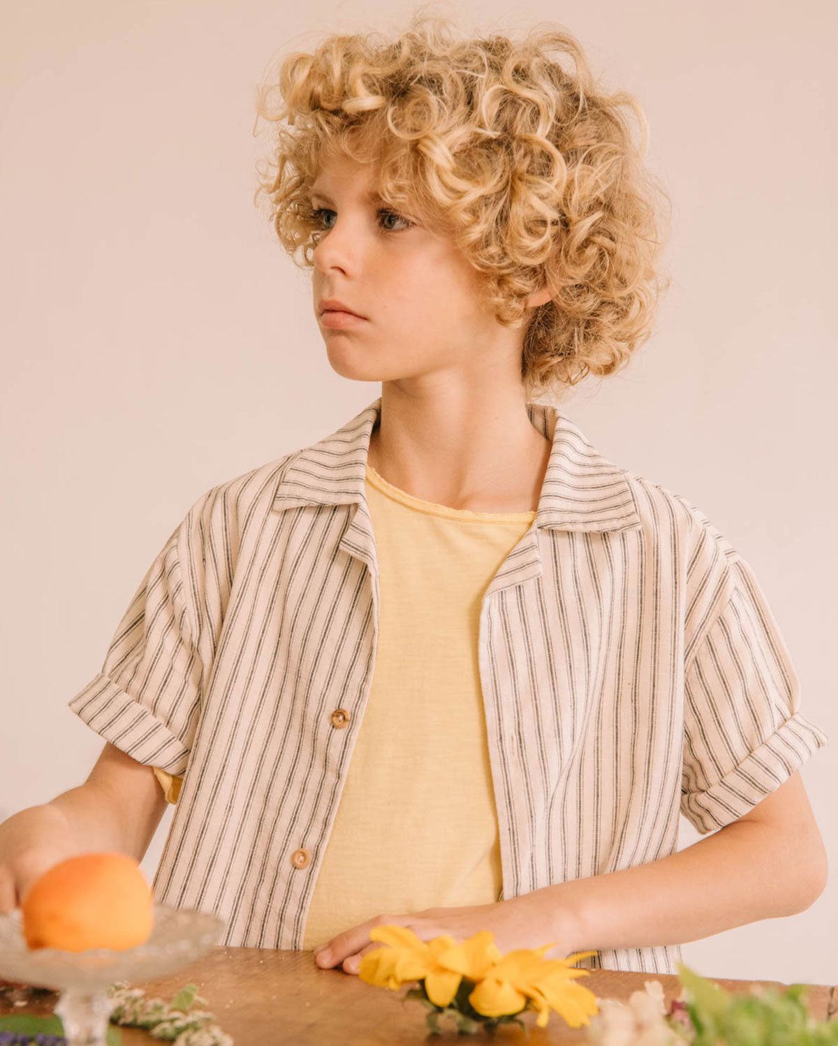 Buho Linen Striped Shirt