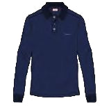 Hugo Medieval Blue Long Sleeve Polo
