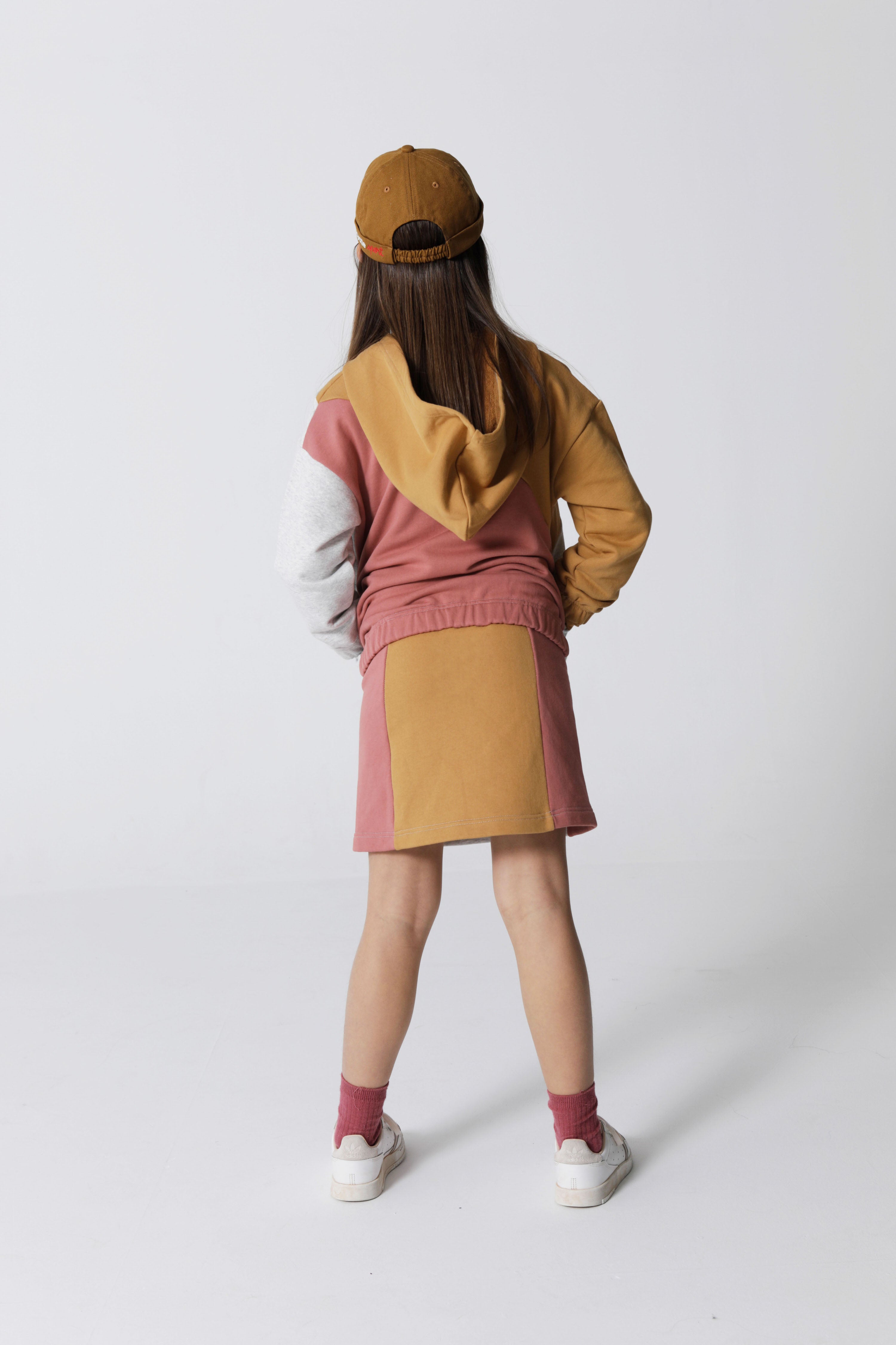 Raquette Rose and Grey Field Skirt