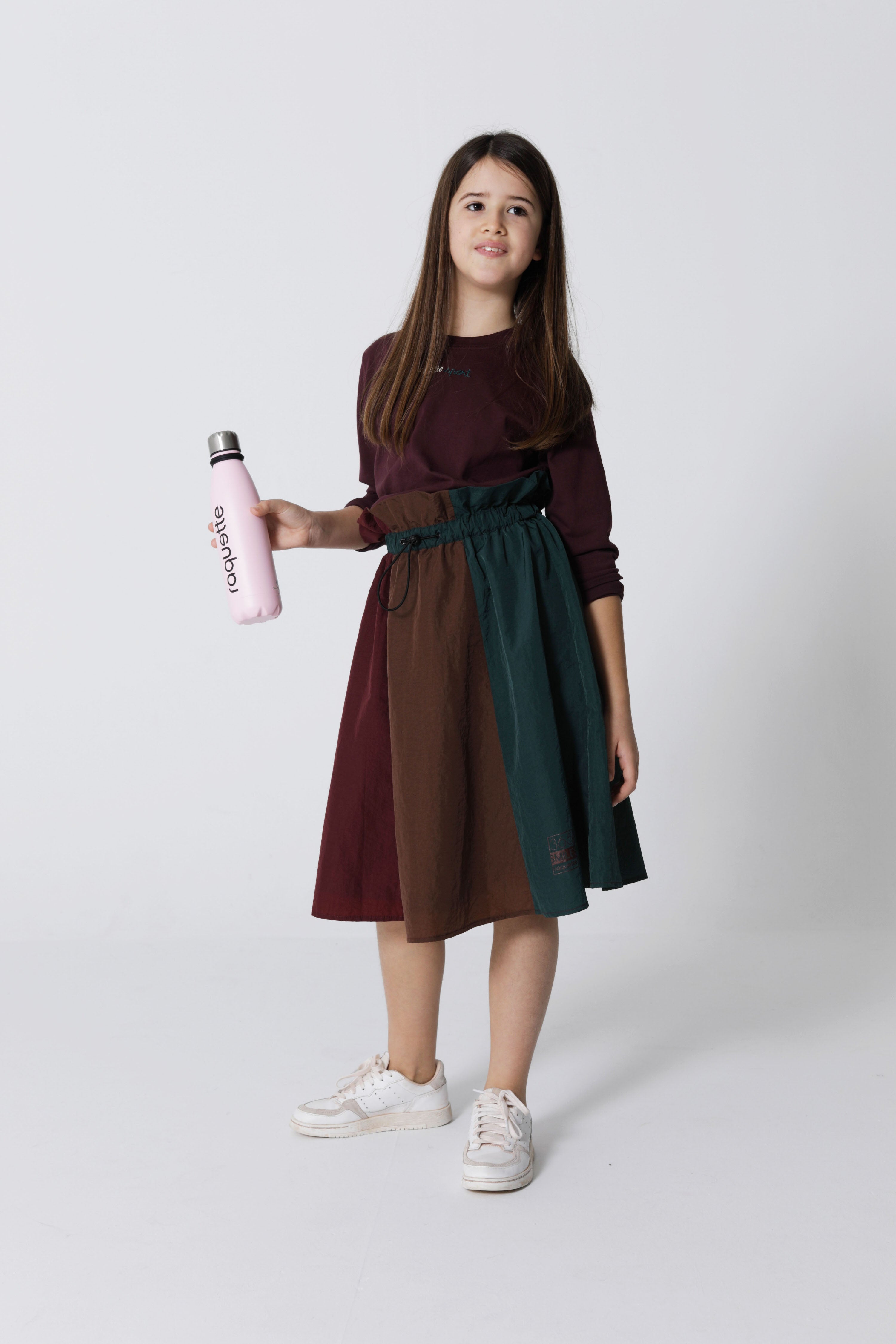 Raquette Colorblock Nylon Skirt