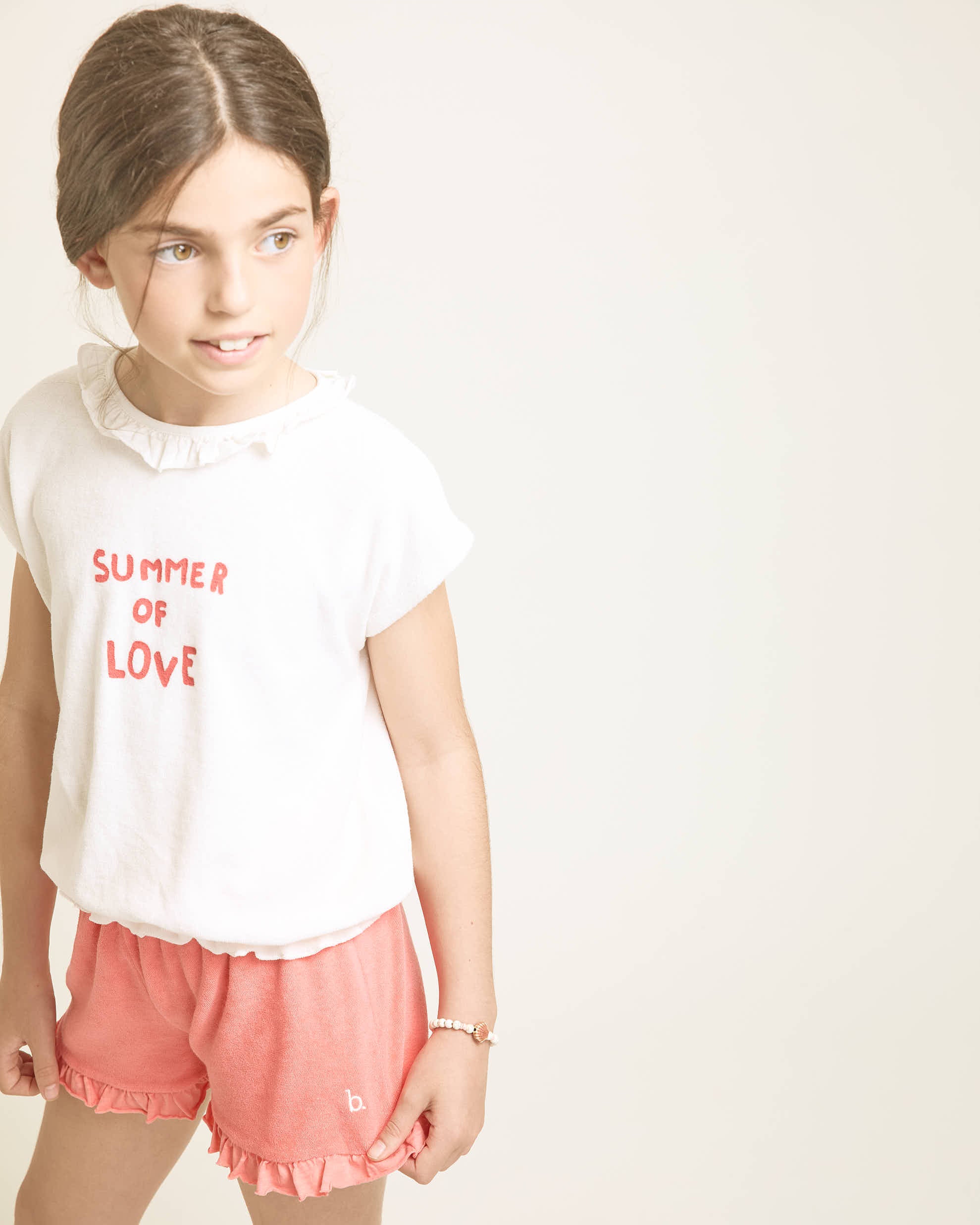 Buho Ecru Terry Girly T-Shirt