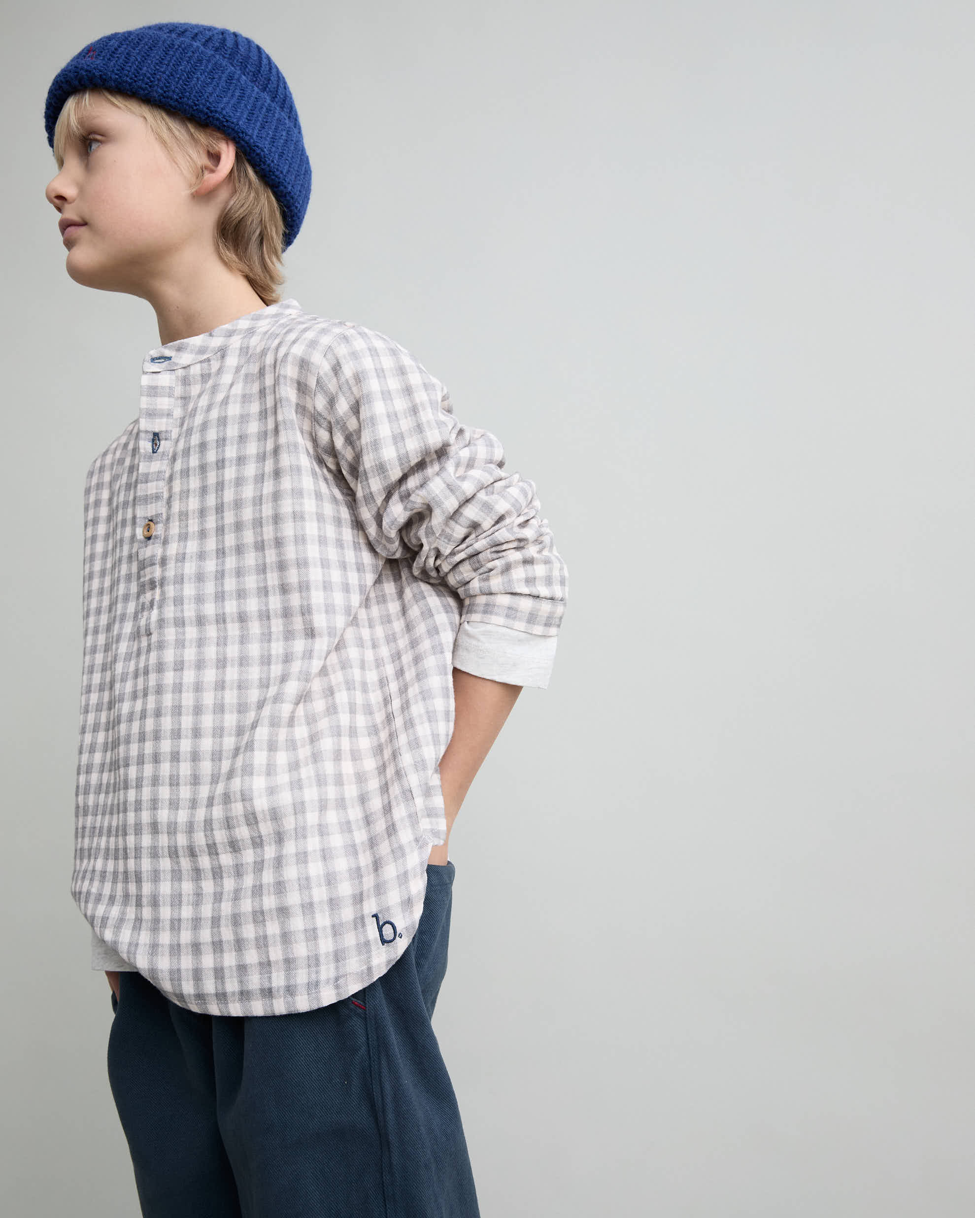 Buho Boys Grey Vichy Shirt