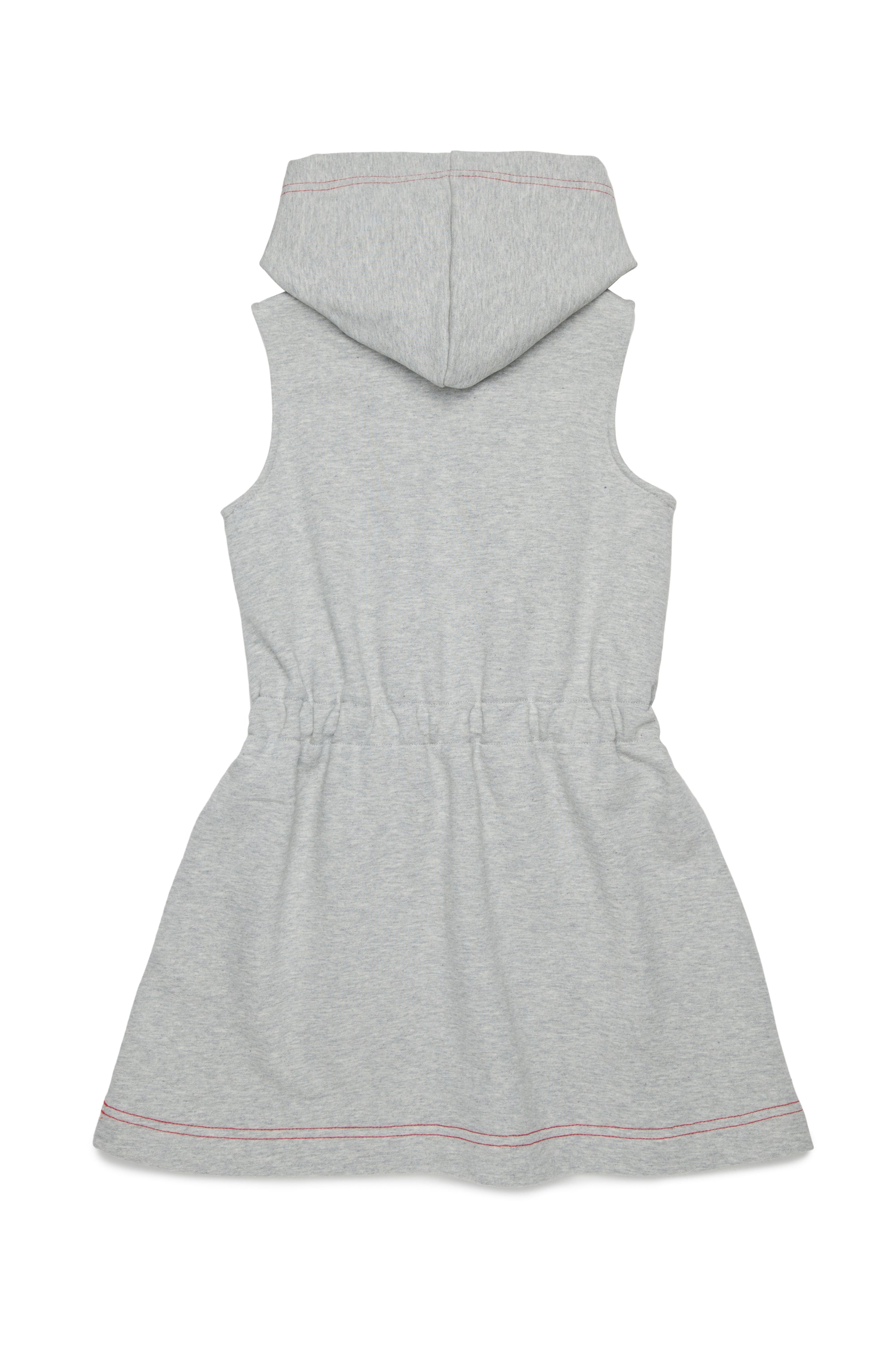 MAX&Co.Grey Sleveless Hooded Sweater Dress with Logo