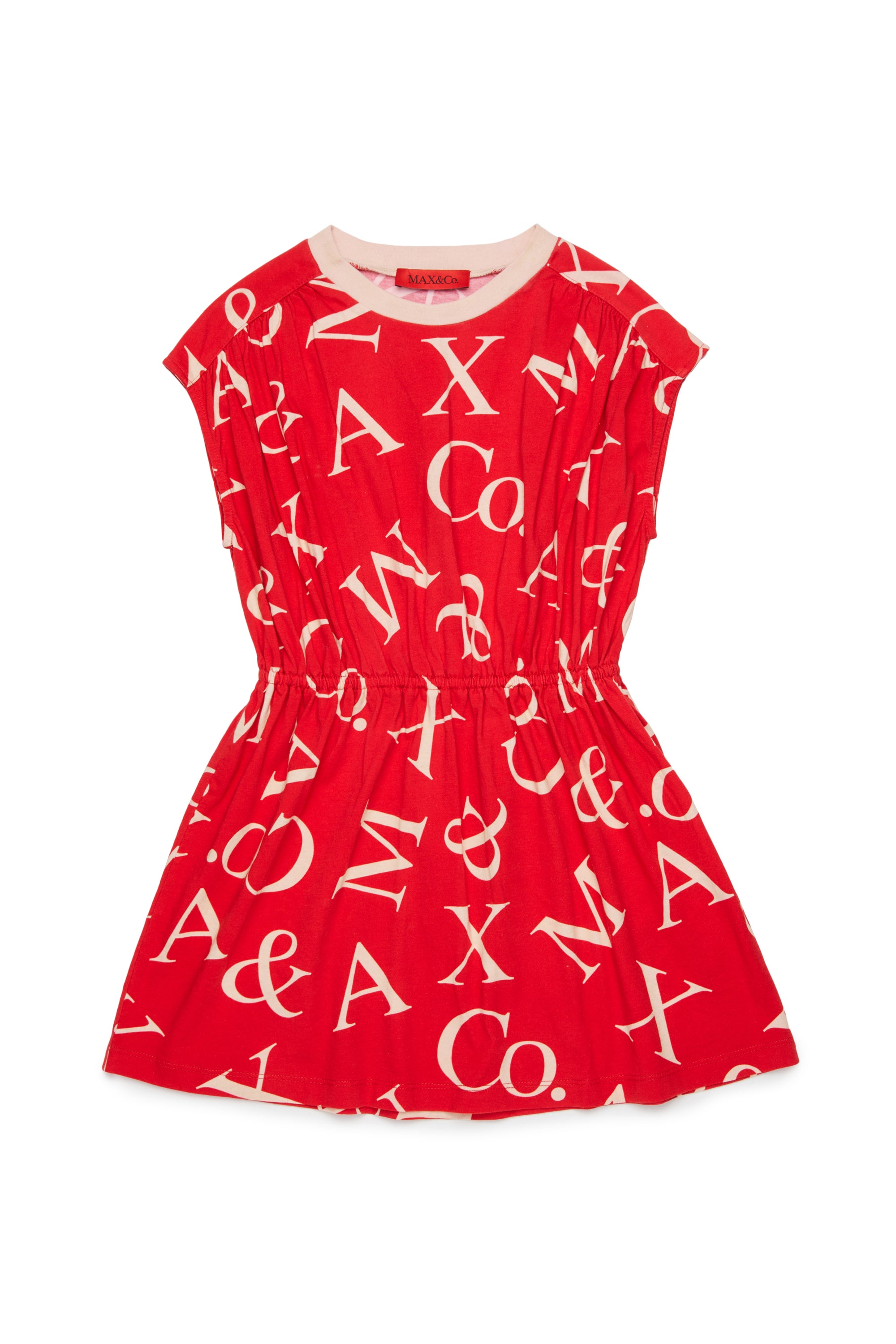 MAX&Co. Red Jersey Dress with Allover Logo – Once Child and Teen