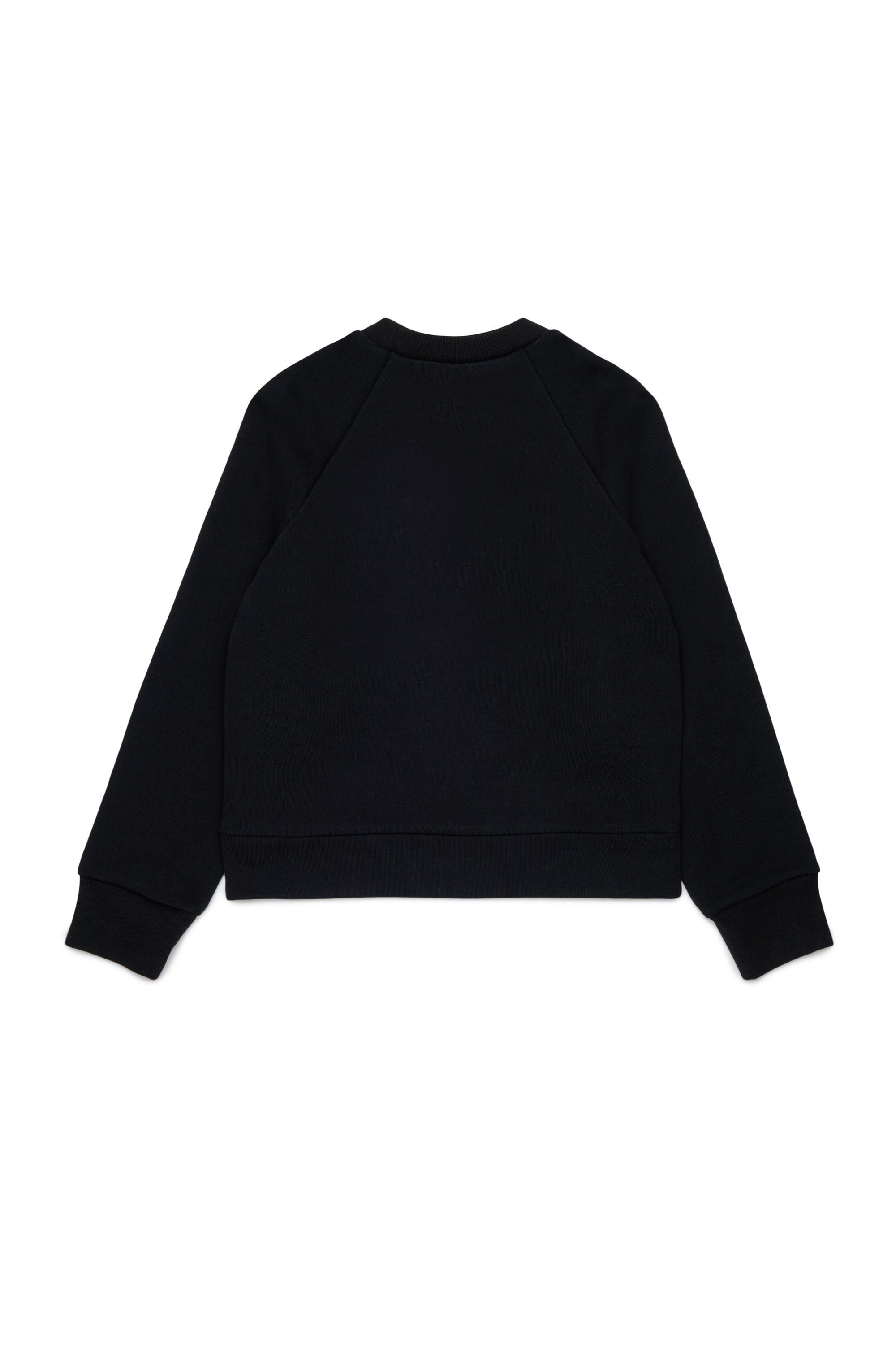 Nº21 Girls Black Logo In Multicolored Stones Sweatshirt