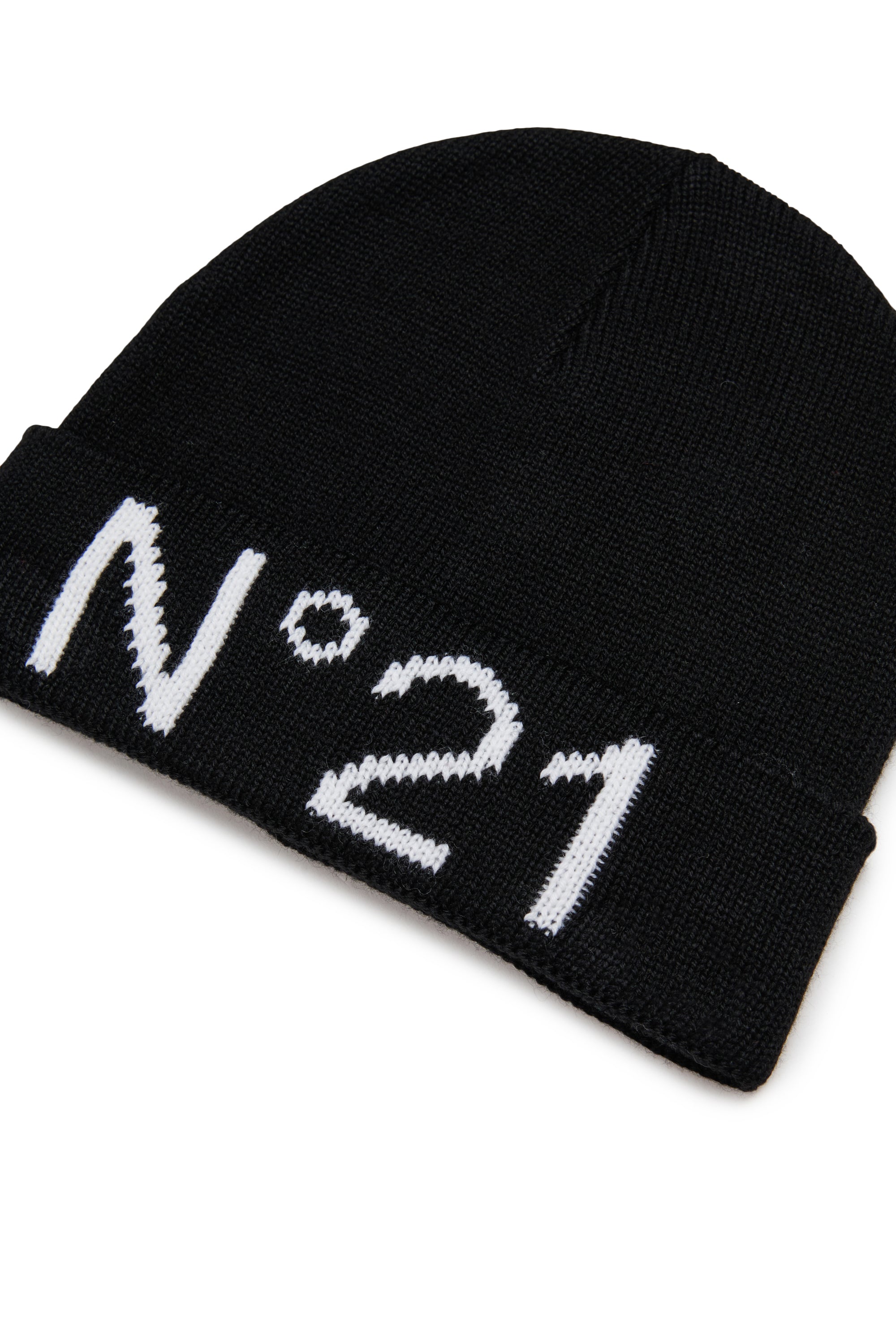 Nº21 Black Knit Beanie