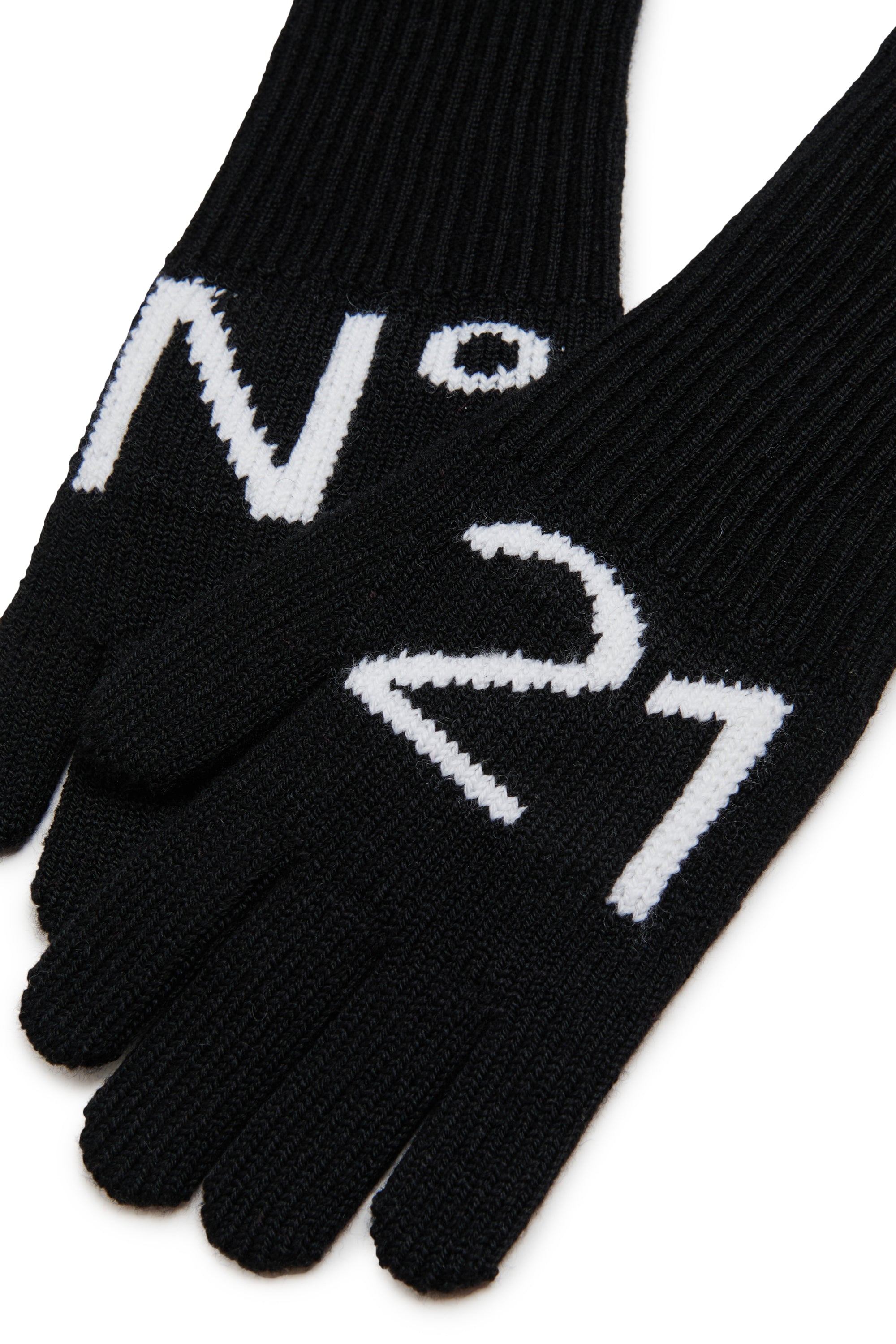 Nº21 Black Knit Gloves