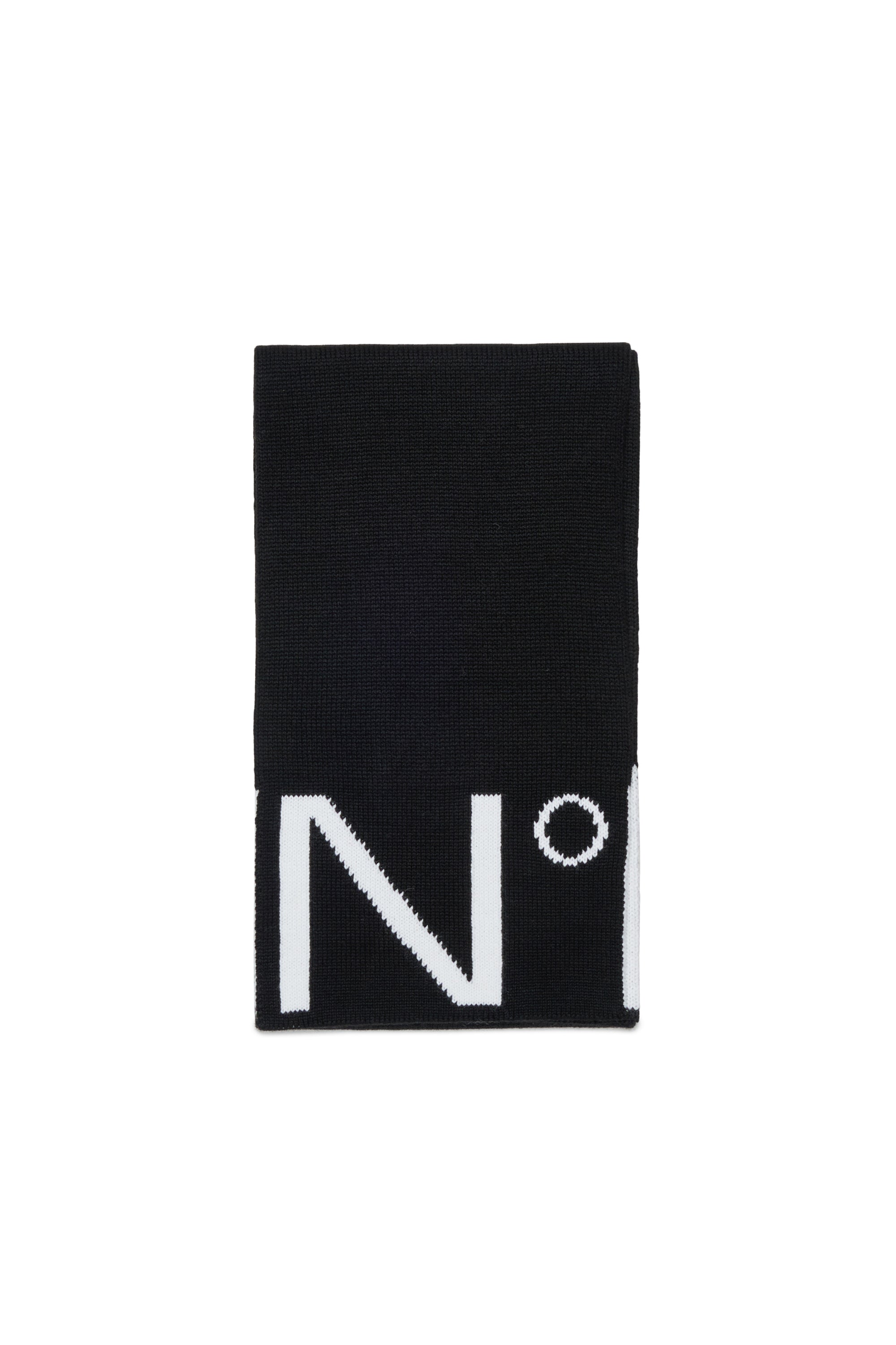 Nº21 Black Knit Scarf
