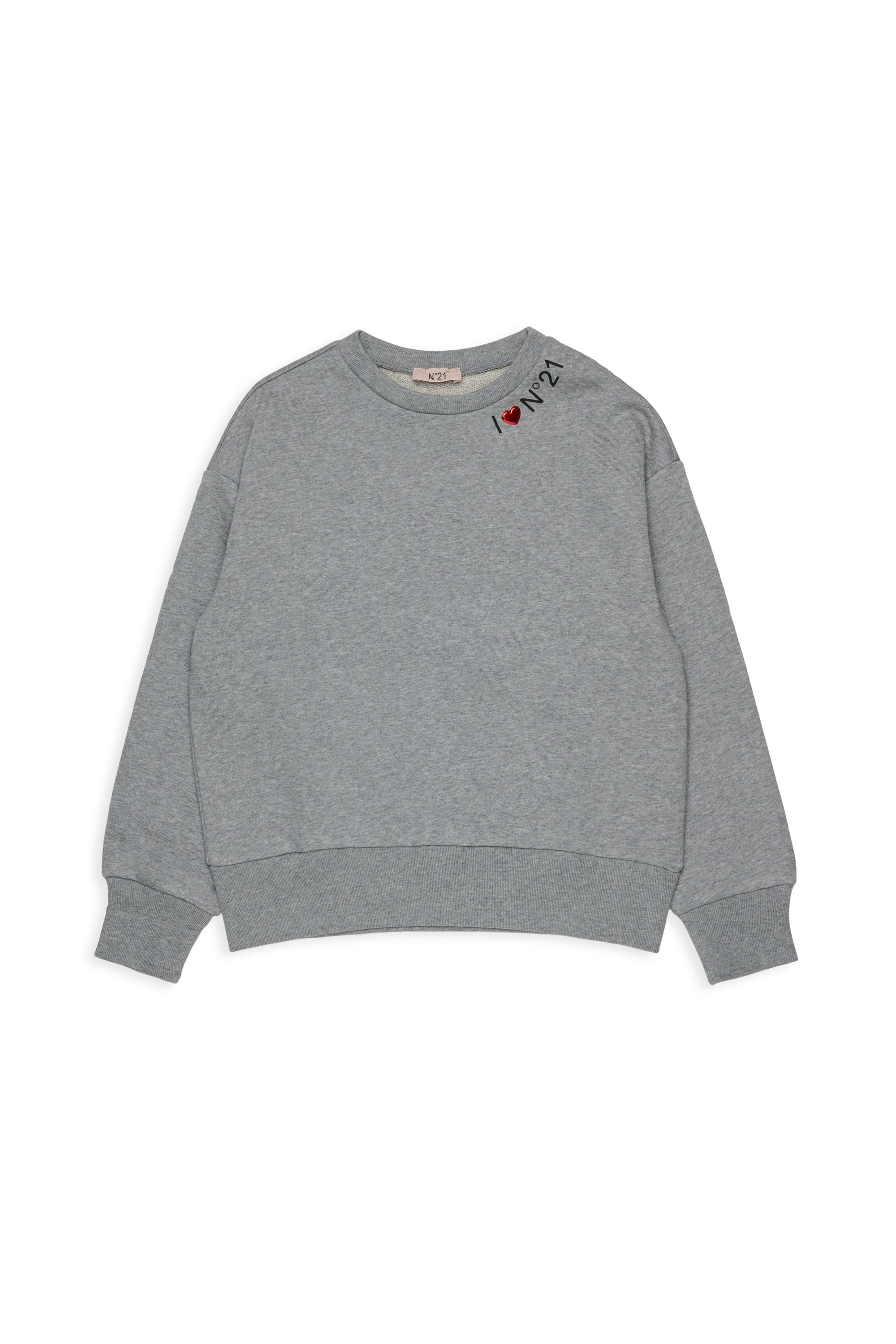 Nº21 Girls Grey I Heart N21 Sweatshirt