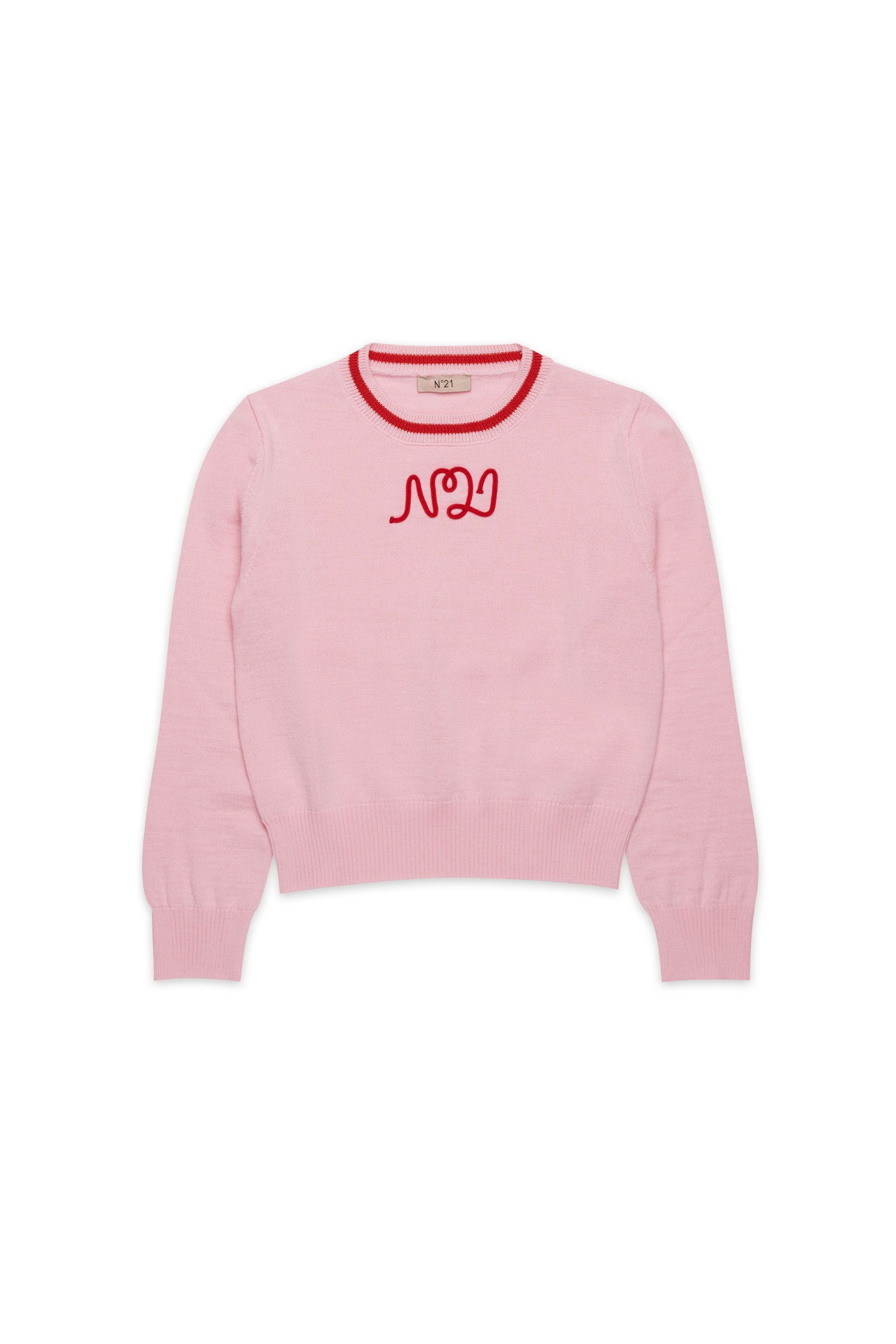No21 Pink Logo Sweater
