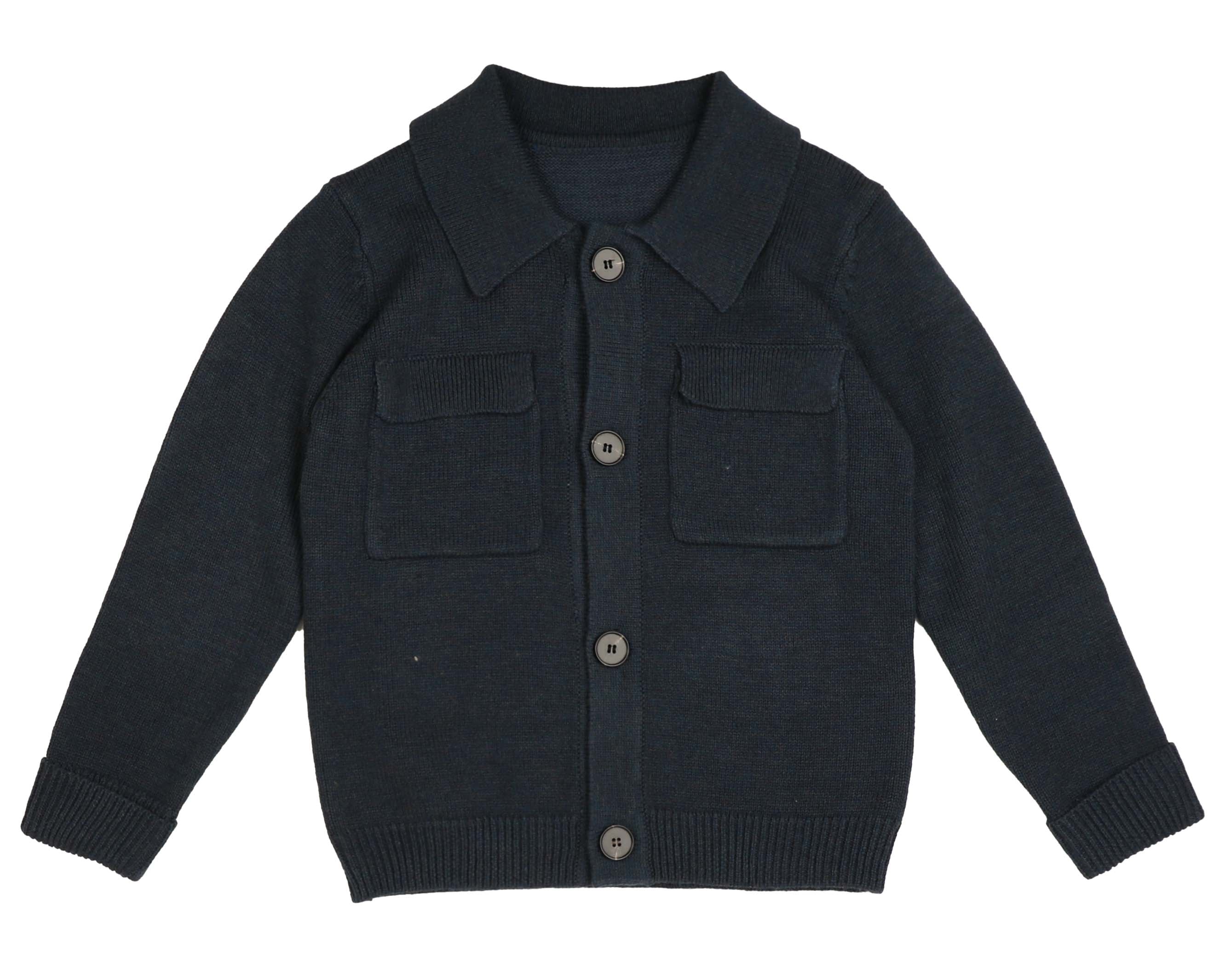 Noma Navy Knit Cardigan