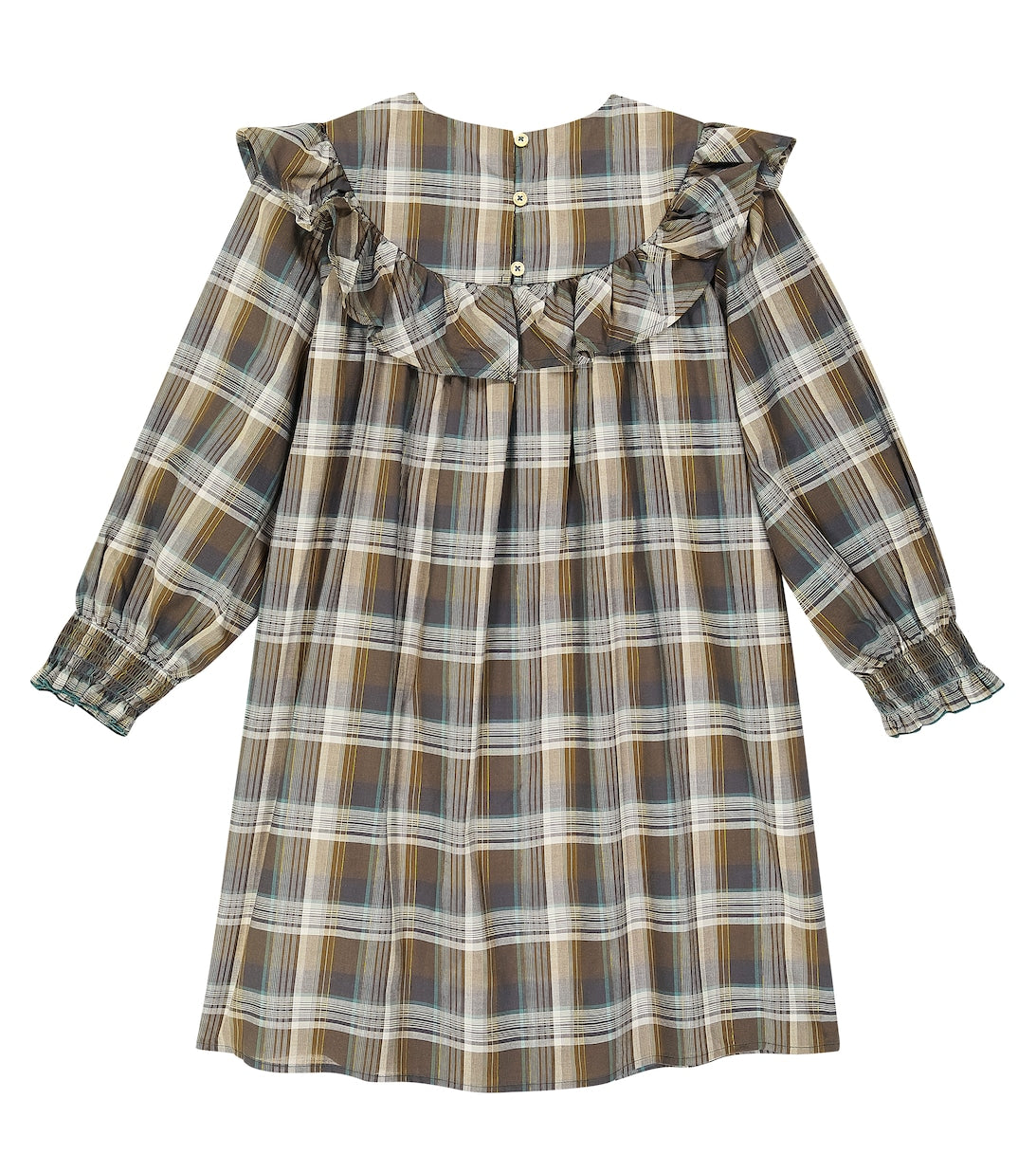 Cera Una Volta Black Checked Emma Dress