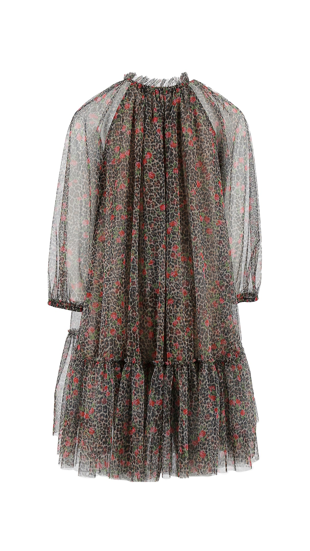 Philosophy Floral Leopard Ruffle Dress